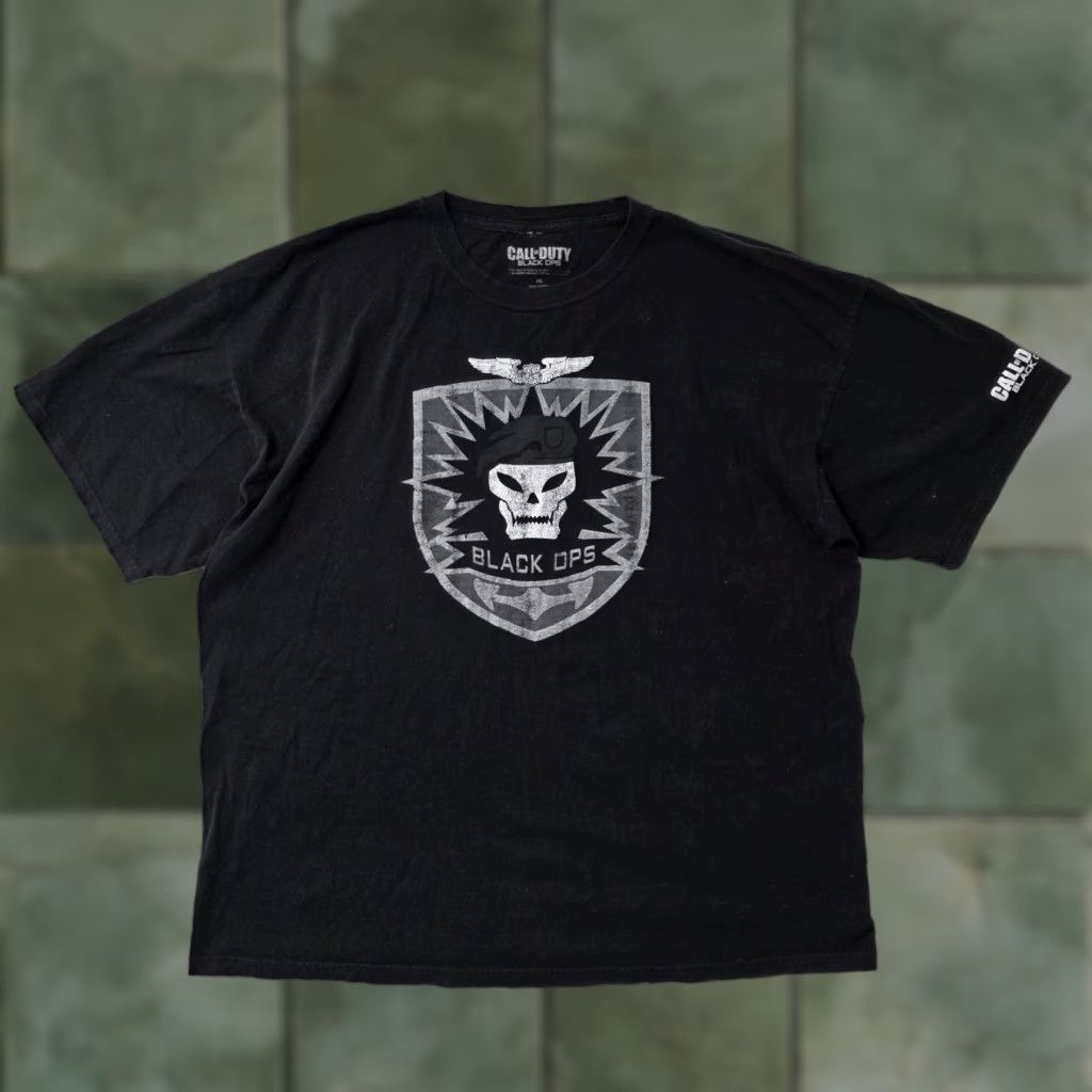 Vintage Call Of Duty Black Ops 1 Tee Shirt 2xl Short Sleeve Crew Neck Logo Gaming Men Shirt Hoodie, Sweatshirt