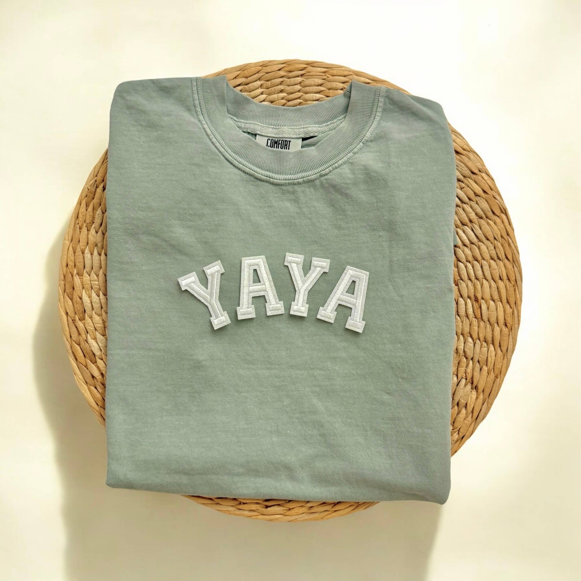 Comfort Colors Yaya Shirt, New Grandma Gift Ideas Hoodie, Sweatshirt | PodTeesHub.com