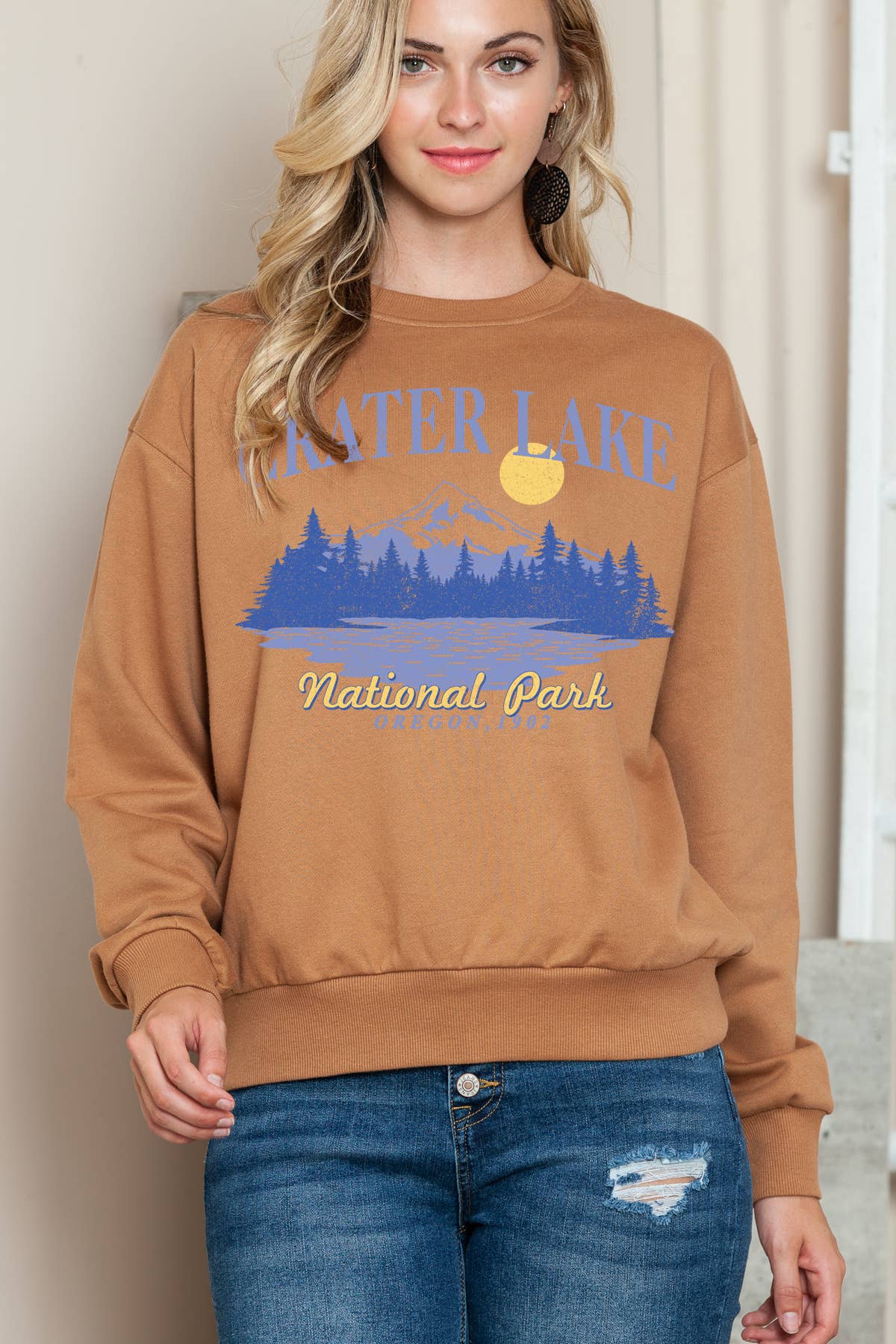 Women Nature Graphic Print Pullover Sweater Top T-Shirts, Hoodie, Sweatshirt | PodTeesHub.com