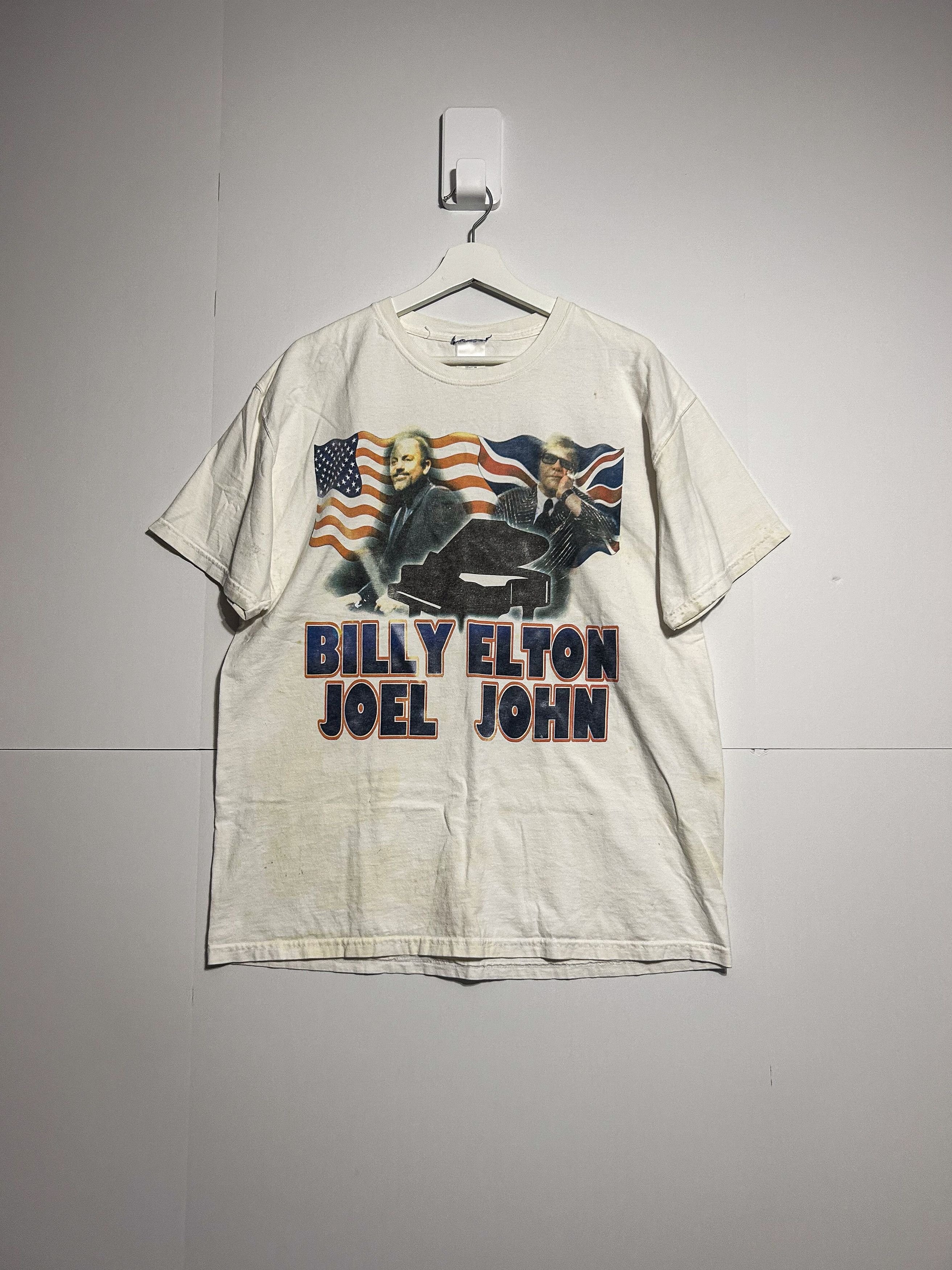 Band Tees Vintage 1994 Billy Joel Elton John Tour Tee Hoodie, Sweatshirt | PodTeesHub.com