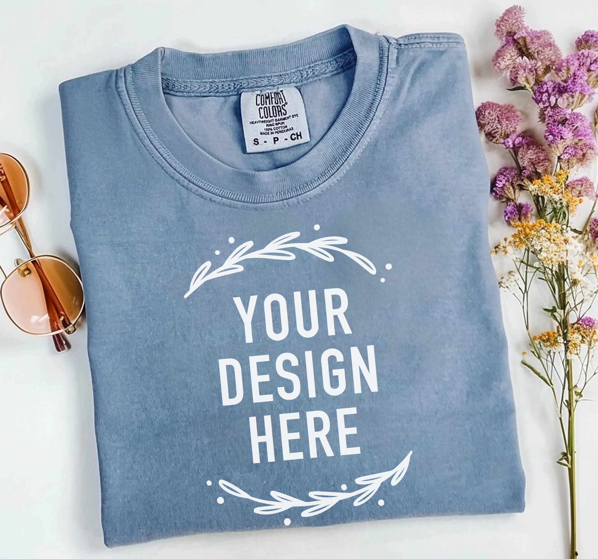 Custom Logo Shirt, Your Design, Comfort Colors®, Dtf Print Hoodie, Sweatshirt | PodTeesHub.com