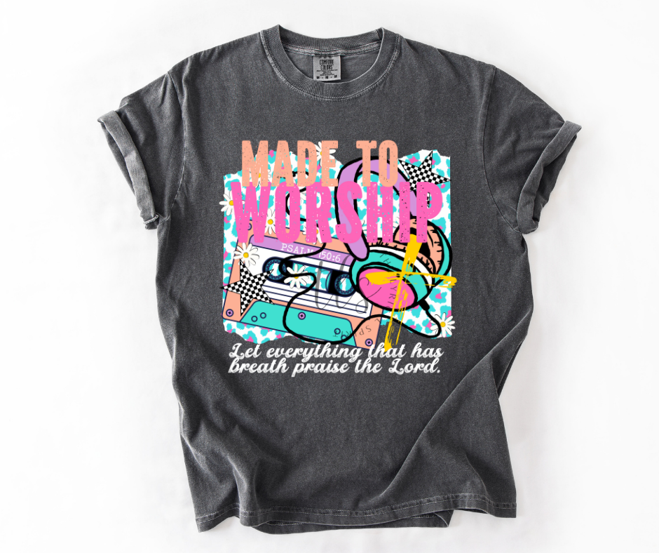 Made To Worship Neons T-Shirt Hoodie, Sweatshirt | PodTeesHub.com