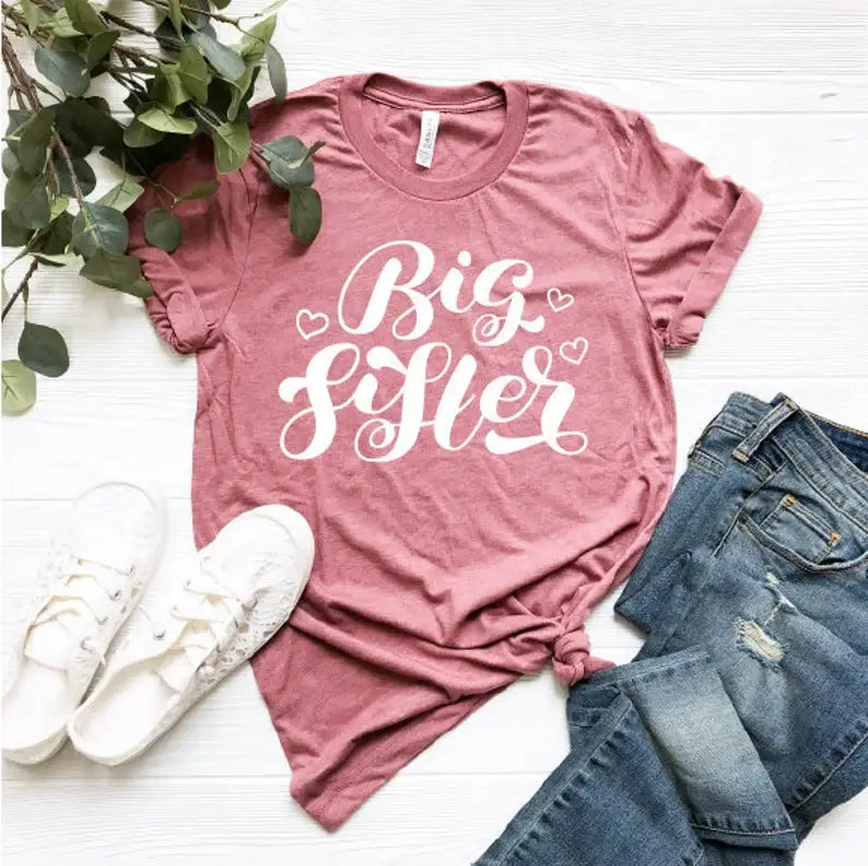 Big Sister T-Shirt Hoodie, Sweatshirt | PodTeesHub.com