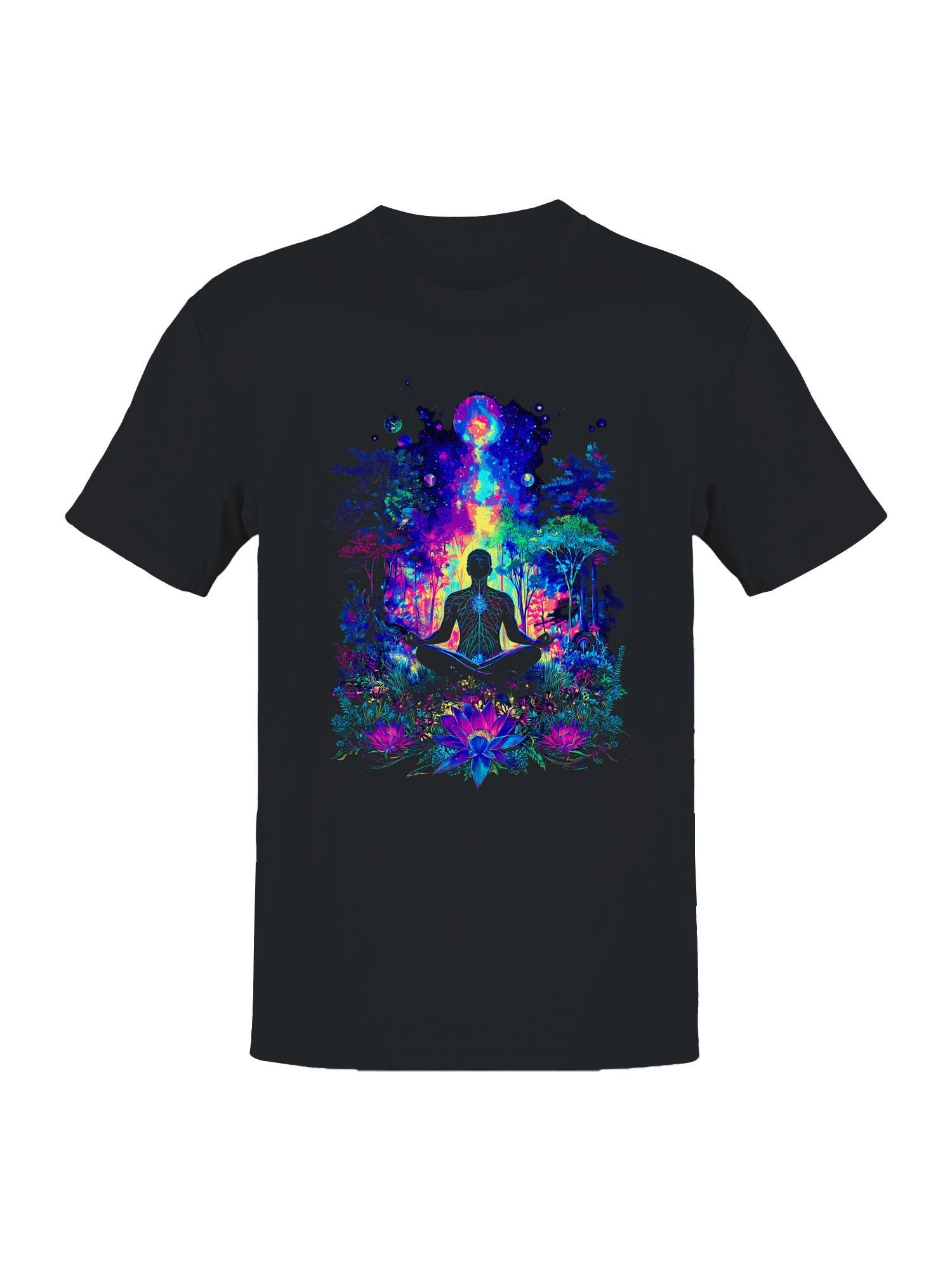 Cosmic Meditation Jungle Vibes Men's T-Shirt Hoodie, Sweatshirt | PodTeesHub.com