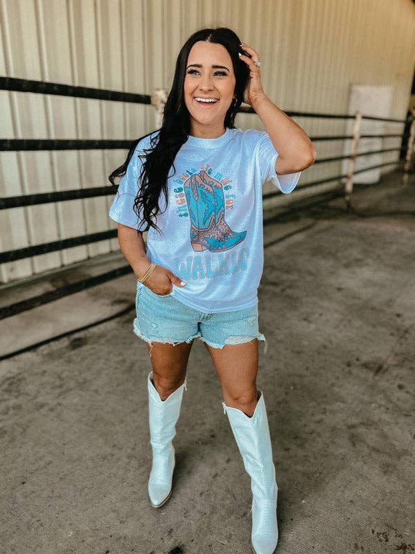 These Boots Were Made For Walking Retro Tee Hoodie, Sweatshirt | PodTeesHub.com