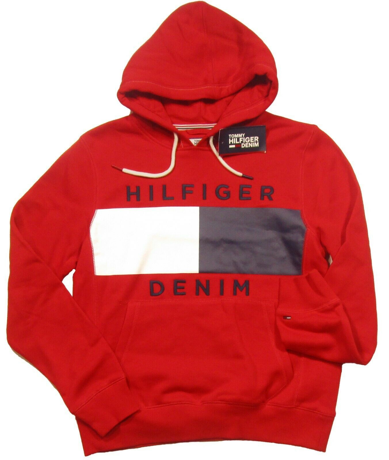 Tommy Hilfiger Deadstock Vintage Flag Logo Graphic Hoodie T-Shirts, Sweatshirt | PodTeesHub.com