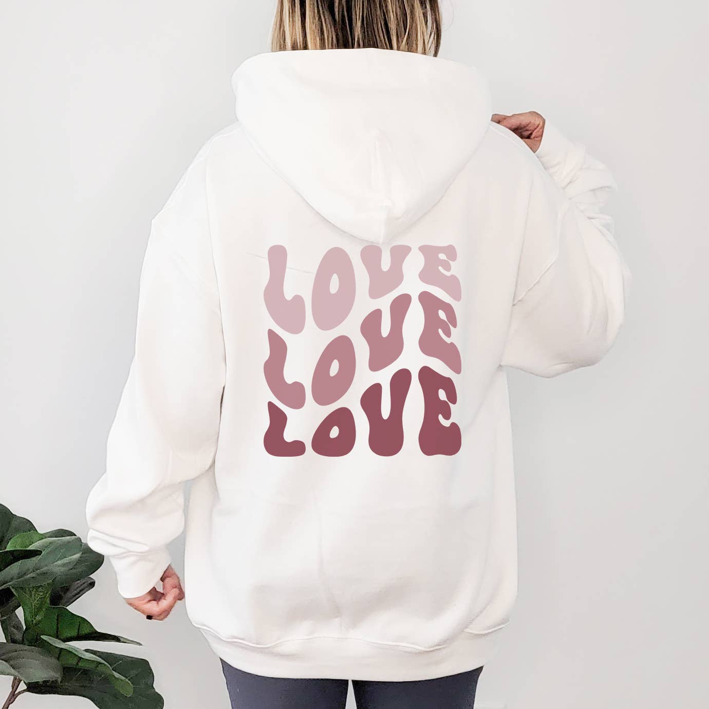 Love Love Love Hoodie | Sweatshirt | Valentine's Day | Sizes T-Shirts | PodTeesHub.com