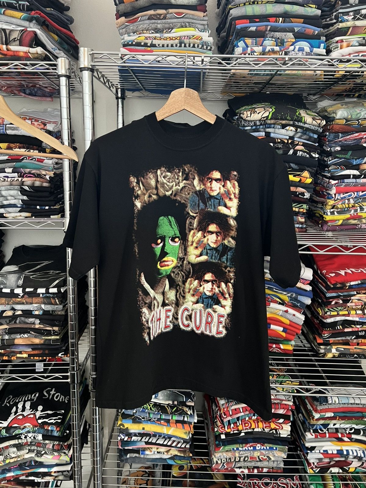 Band Tees 2000s The Cure Mexican Bootleg Tour Embroidered Tee Hoodie, Sweatshirt | PodTeesHub.com