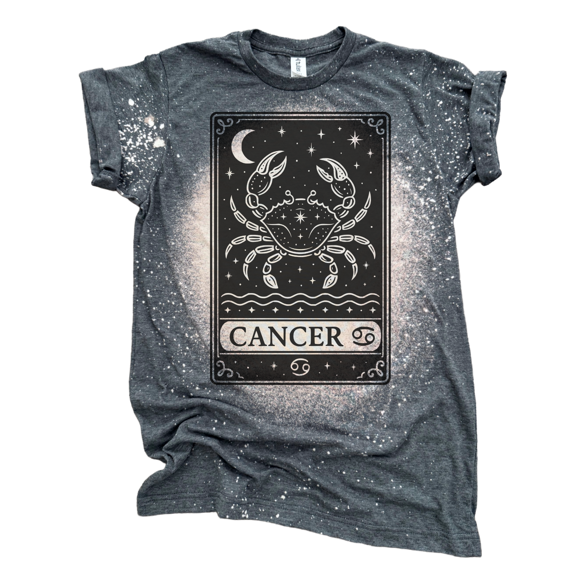 Cancer Tarot – Bleached Zodiac Tee Hoodie, Sweatshirt | PodTeesHub.com