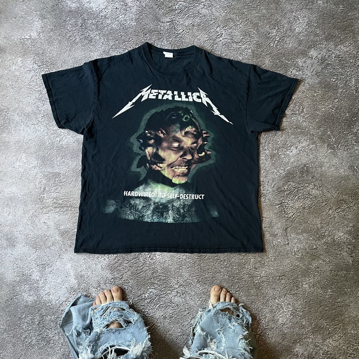 Vintage Y2k Metallica Creepy Face Dead Skulls Horror Tee Hoodie, Sweatshirt | PodTeesHub.com