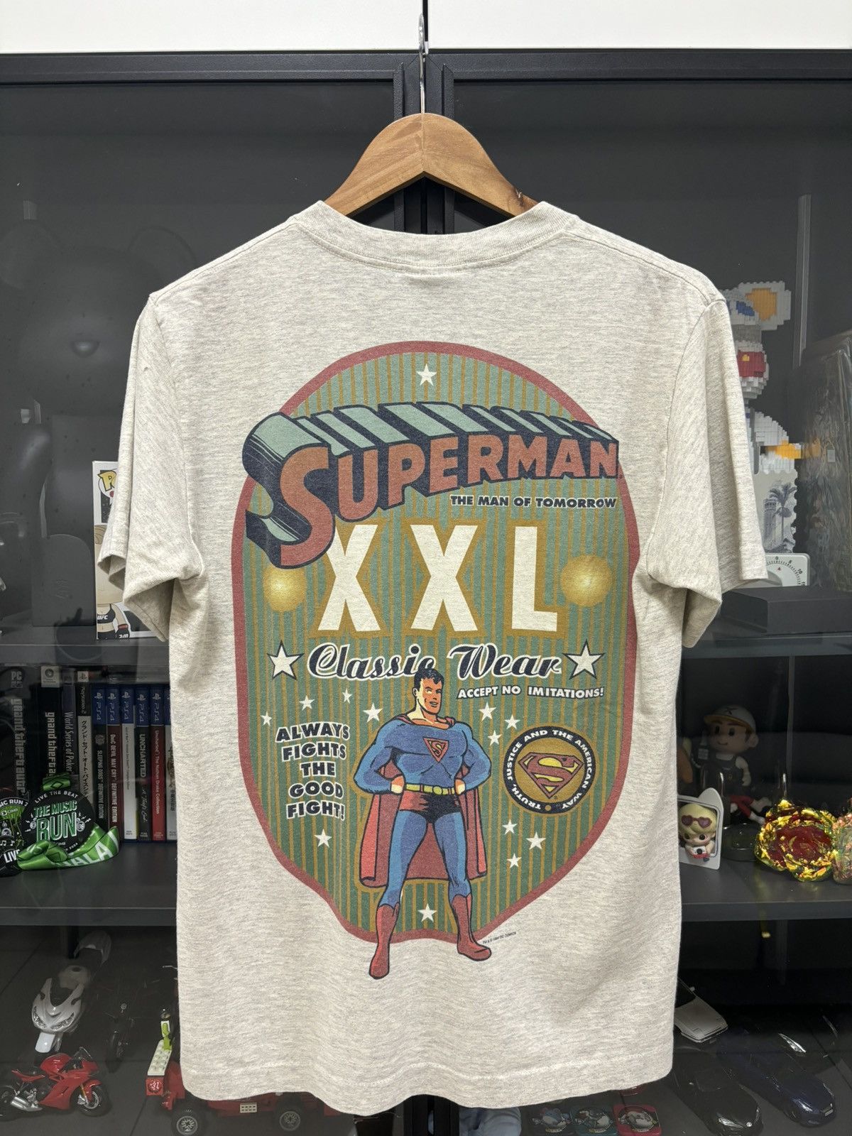 Vintage 90 S Superman Classic Wear Tshirt Hoodie, Sweatshirt | PodTeesHub.com
