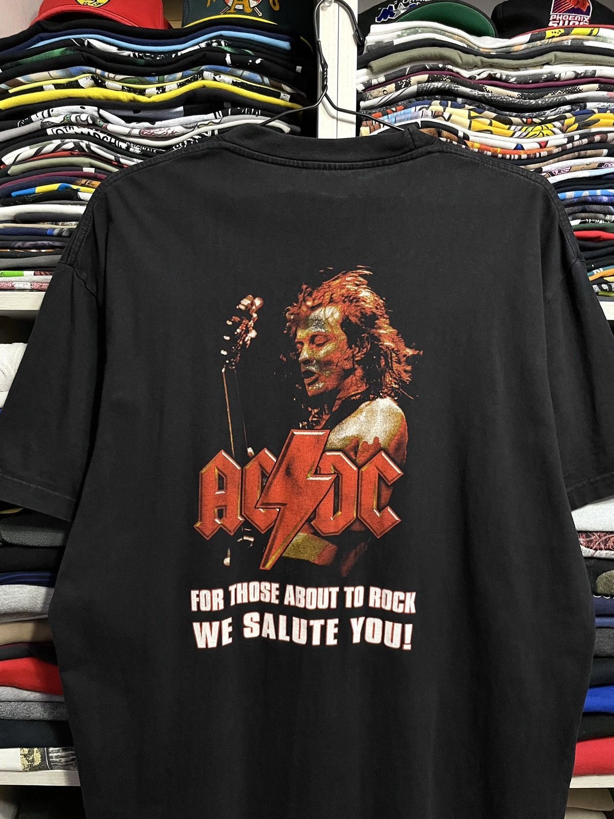 Band Vintage 90s Ac Dc Rock Metal Band Faded Black T-Shirts, Hoodie, Sweatshirt