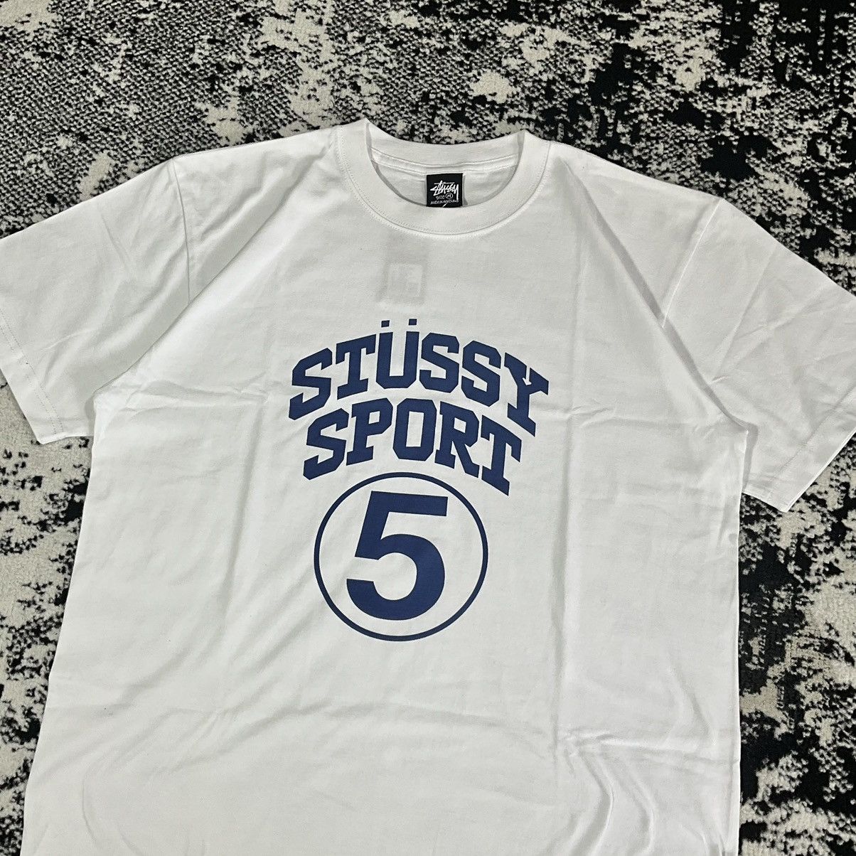 Other Stussy 5 Sport Tee White M Hoodie, Sweatshirt | PodTeesHub.com