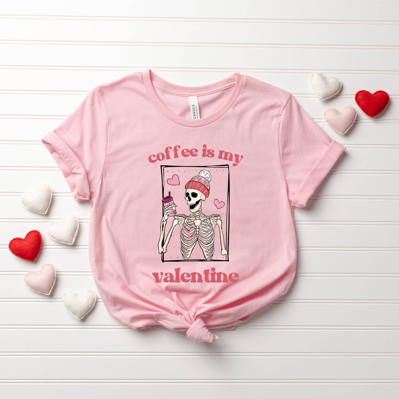 Coffee Is My Valentine T-Shirt Hoodie, Sweatshirt | PodTeesHub.com