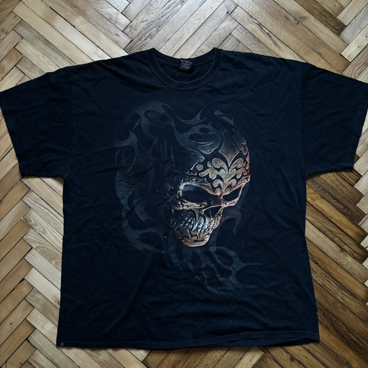 Tribal Streetwear X Vintage Vintage Tribal Skull Dead Face Y2k Punk T Shirt Hoodie, Sweatshirt | PodTeesHub.com