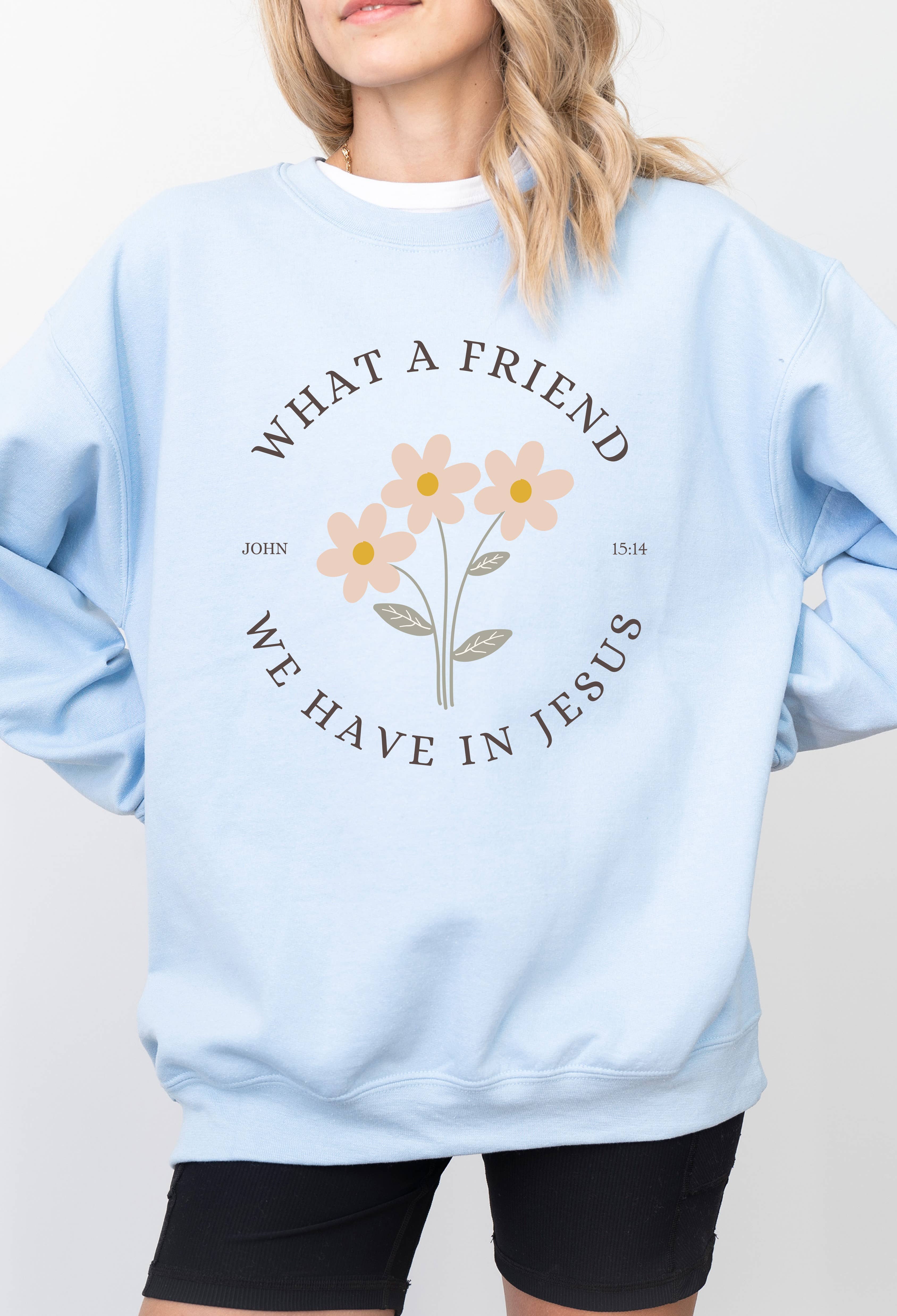 What A Friend We Have in Jesus Graphic Sweater T-Shirts, Hoodie, Sweatshirt | PodTeesHub.com