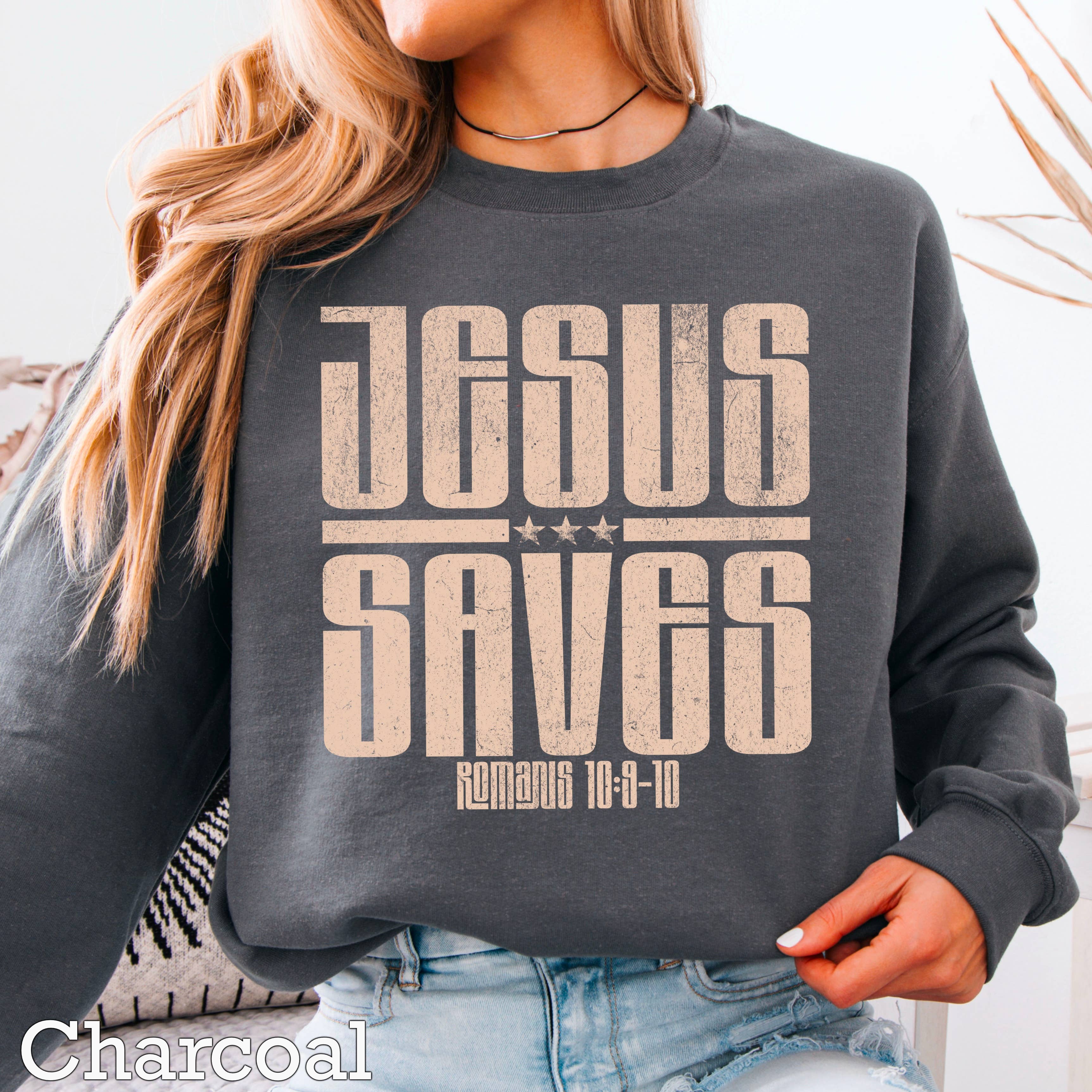 Jesus Saves Christian Women’S Sweatshirt T-Shirts, Hoodie | PodTeesHub.com