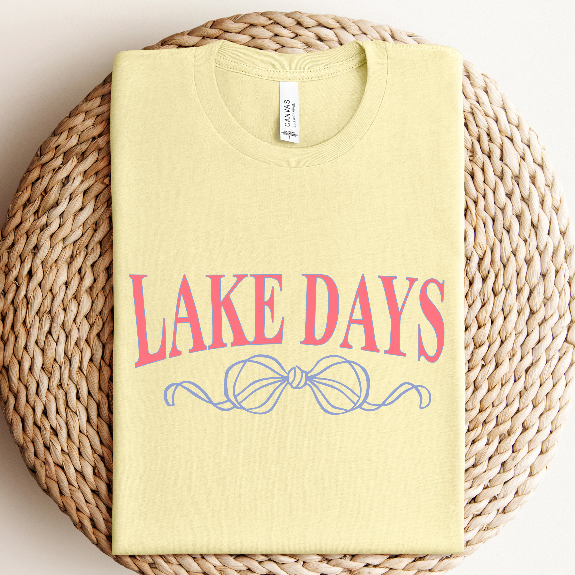 Lake Days Bow Graphic Tee Hoodie, Sweatshirt | PodTeesHub.com
