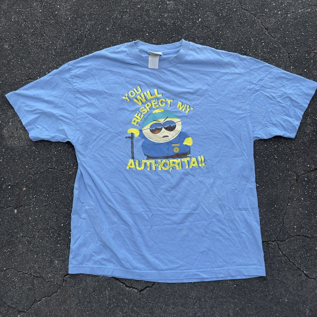Vintage 2005 Cartman South Park Authorita Shirt Hoodie, Sweatshirt | PodTeesHub.com