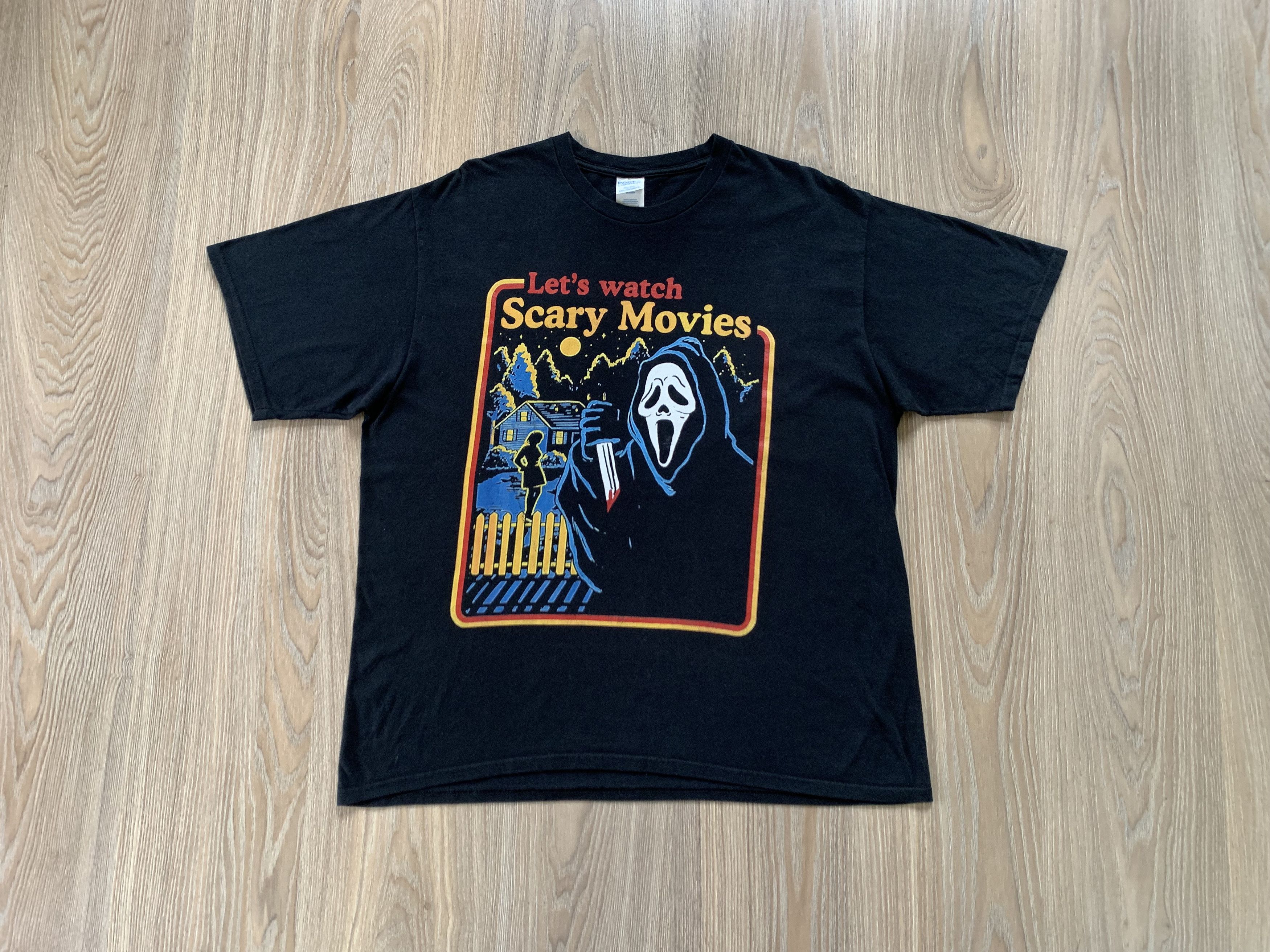 Vintage Let S Watch Scary Movies T Shirt Hoodie, Sweatshirt | PodTeesHub.com