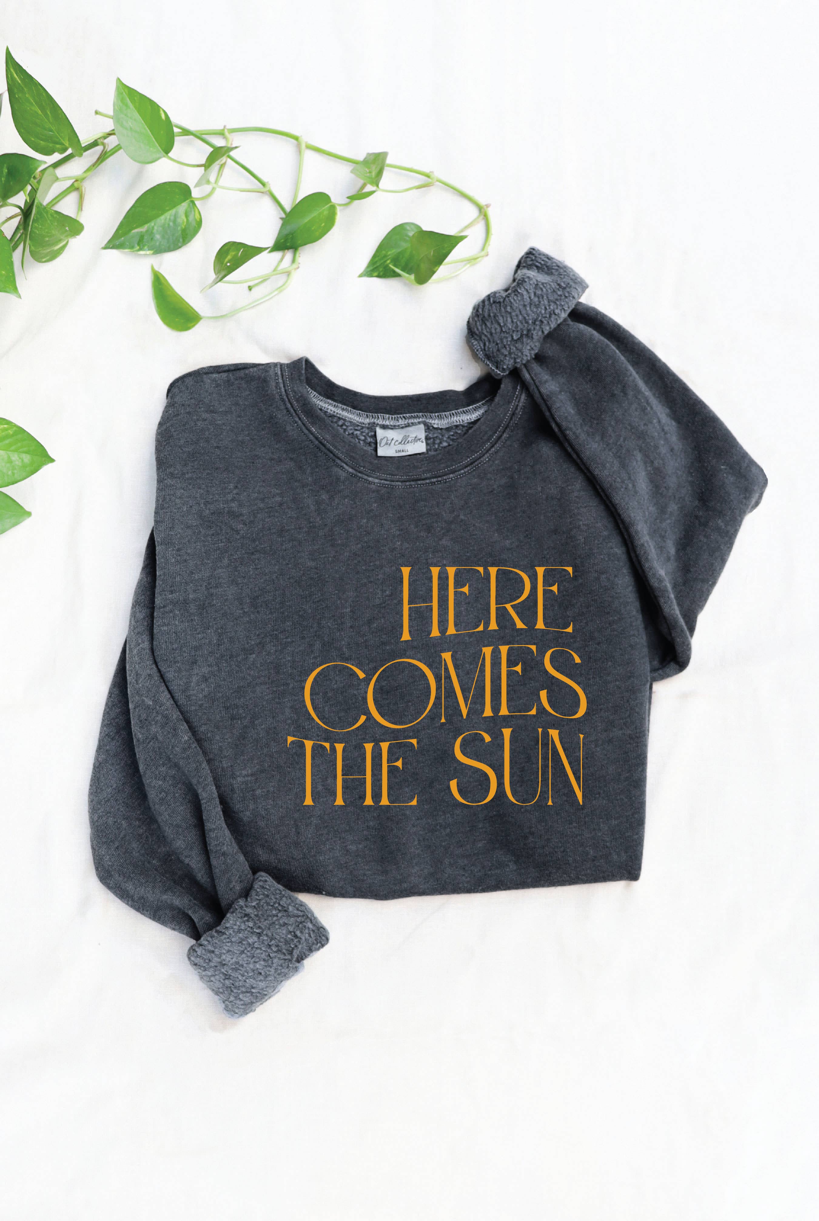 Here Comes the Sun Mineral Graphic Sweatshirt T-Shirts, Hoodie | PodTeesHub.com