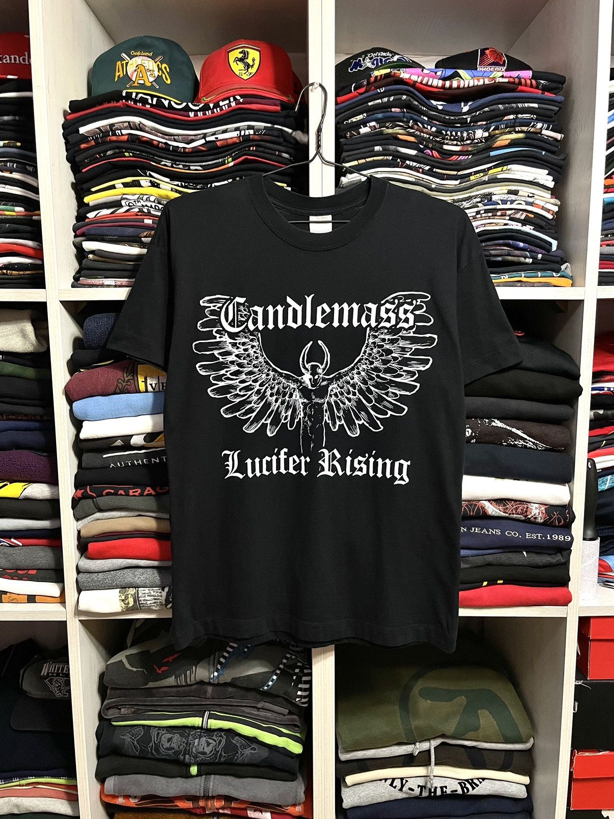 Band Tees Vintage Y2k Candlemass Lucifer Rising Metal Band T Shirt Hoodie, Sweatshirt | PodTeesHub.com