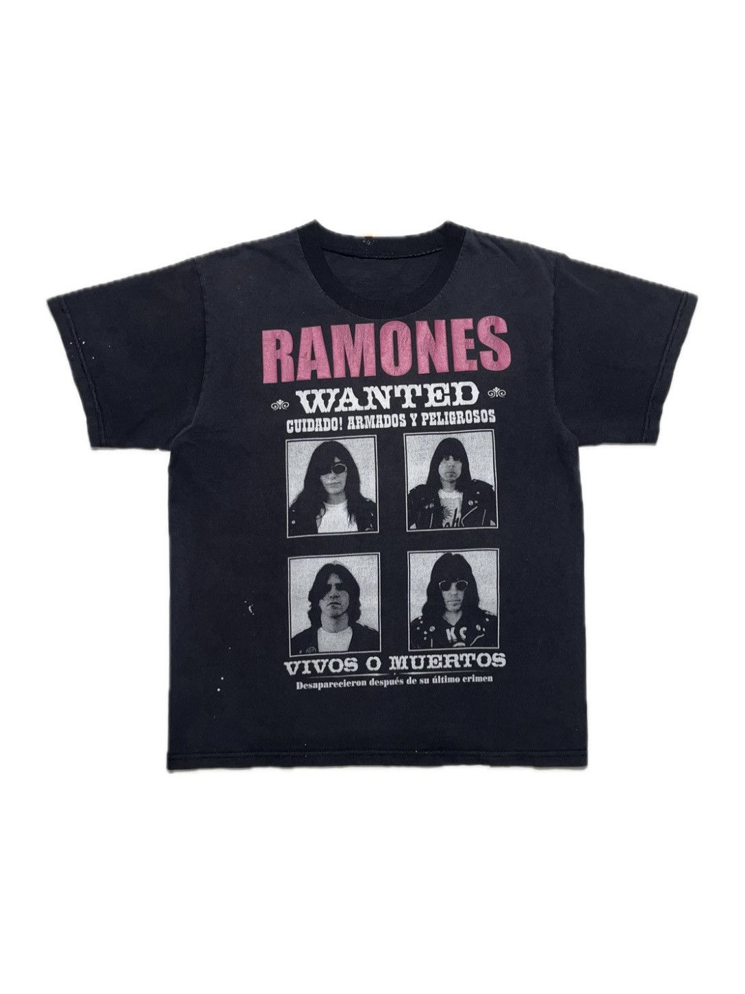 Band Tees 90s Ramones Wanted Perfectly Thrashed Tee Hoodie, Sweatshirt | PodTeesHub.com