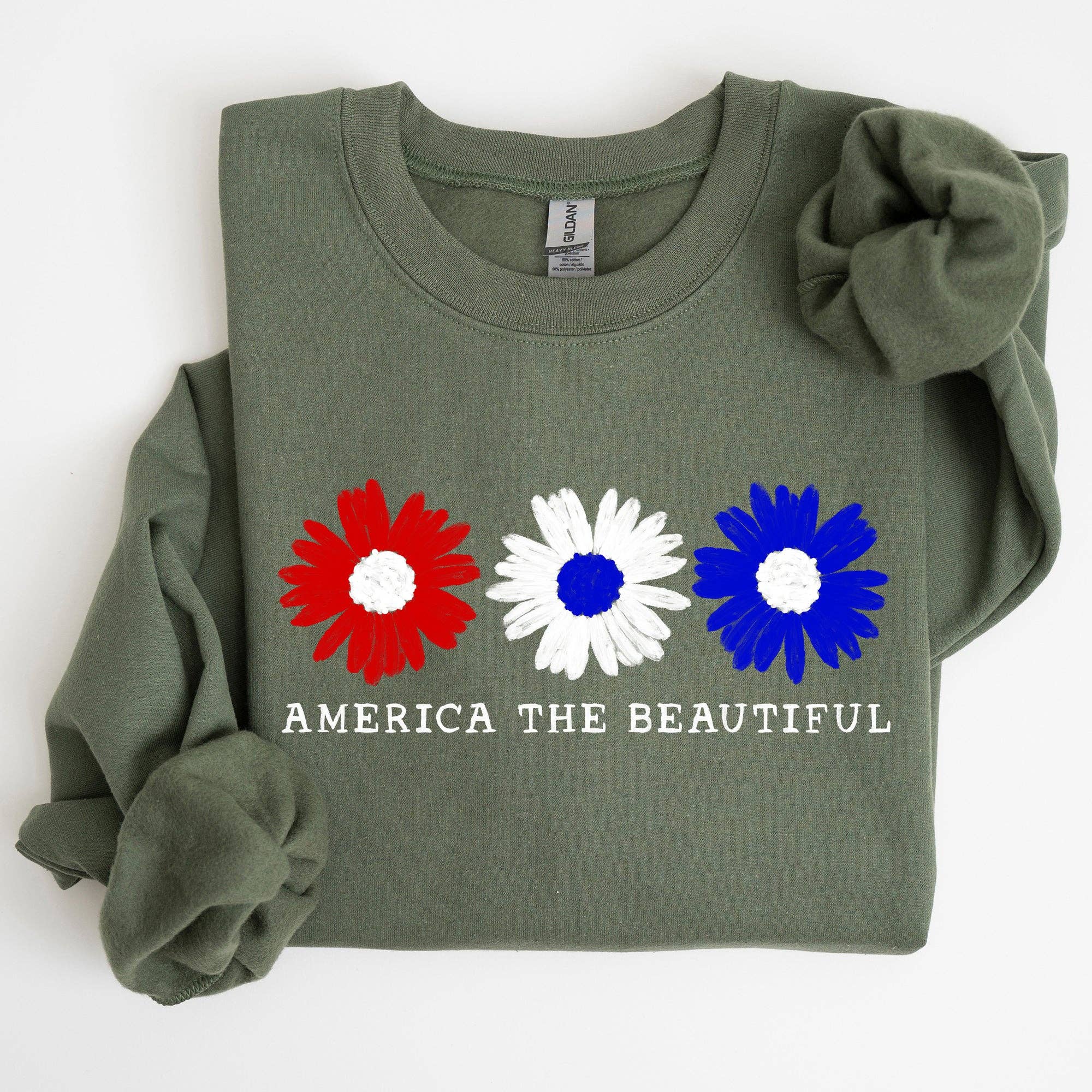 America the Beautiful, Red White Blue, Patriotic Sweatshirt T-Shirts, Hoodie | PodTeesHub.com
