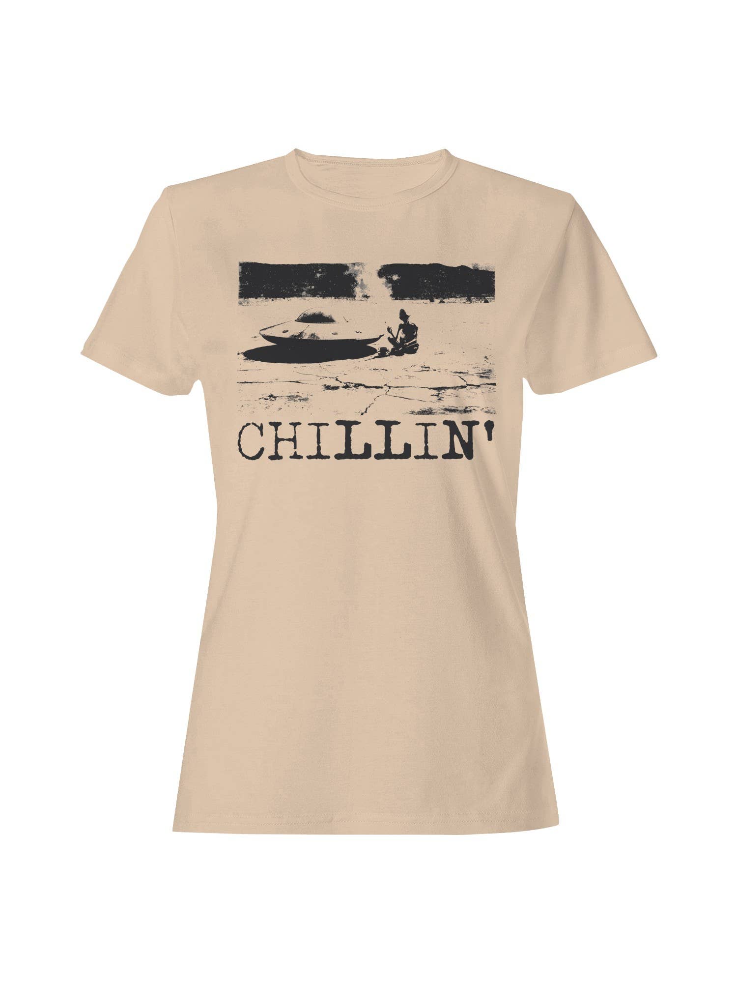 Alien Chillin' Retro Aesthetic Women's T-Shirt Hoodie, Sweatshirt | PodTeesHub.com