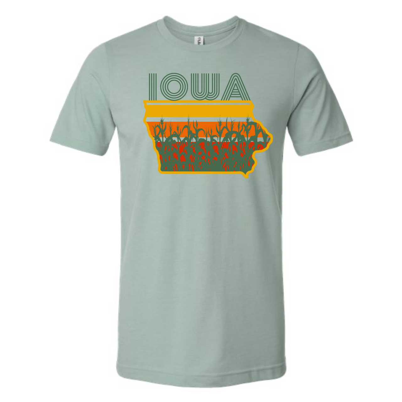 Iowa Retro  / Unisex T-Shirt Multi Color Print Hoodie, Sweatshirt | PodTeesHub.com