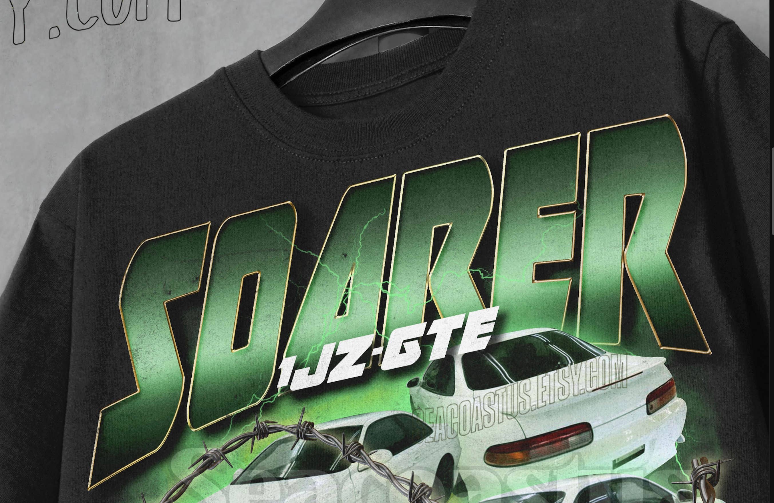 Toyota Soarer JZX100 Chaser T-Shirt - Drift Car Enthusiasts Hoodie, Sweatshirt | PodTeesHub.com