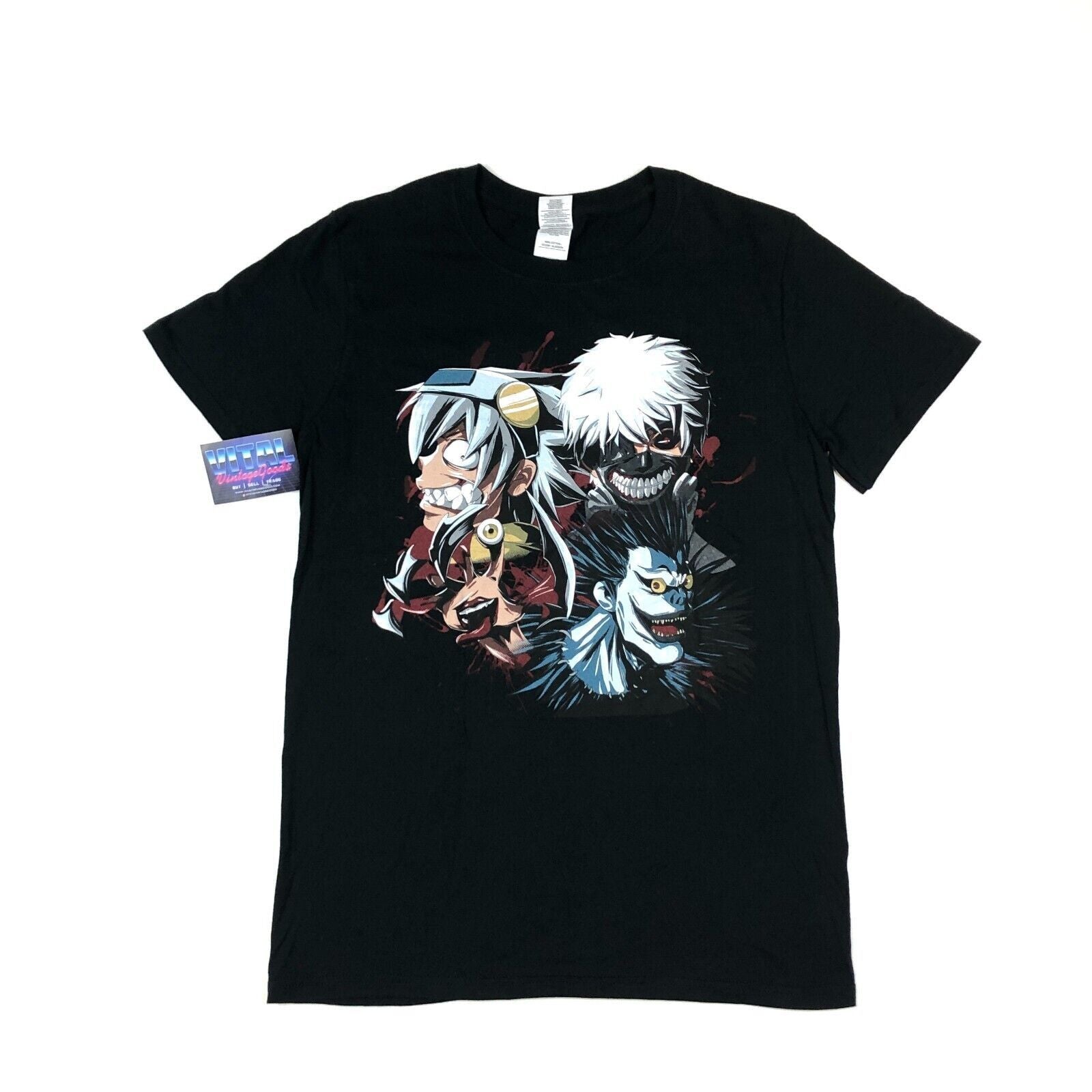 Vintage Death Note Anime Cartoon Tee T Shirt Size Small S B11 Hoodie, Sweatshirt | PodTeesHub.com