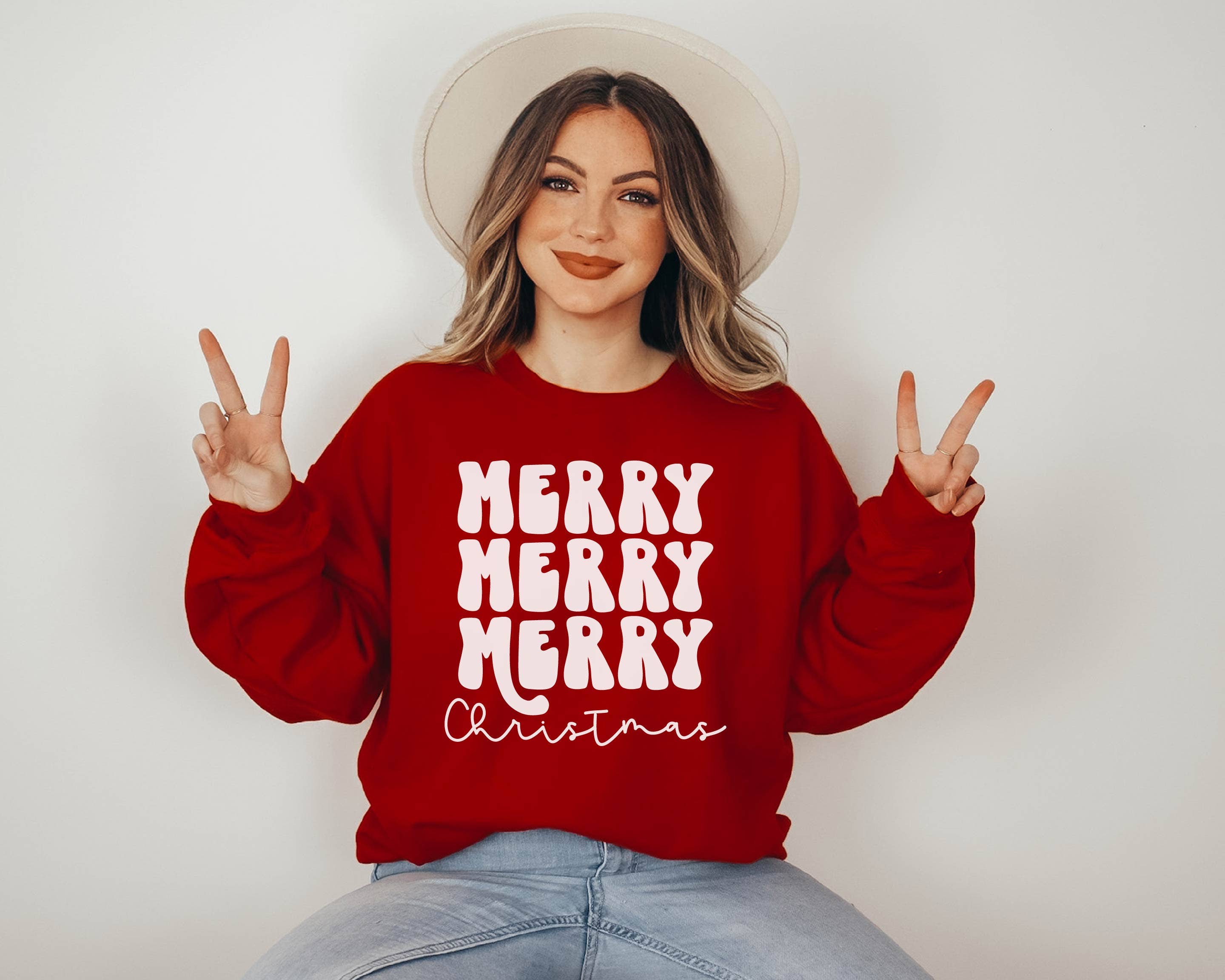 Merry Christmas Sweatshirt, Christmas Sweatshirt, Holidays T-Shirts, Hoodie | PodTeesHub.com