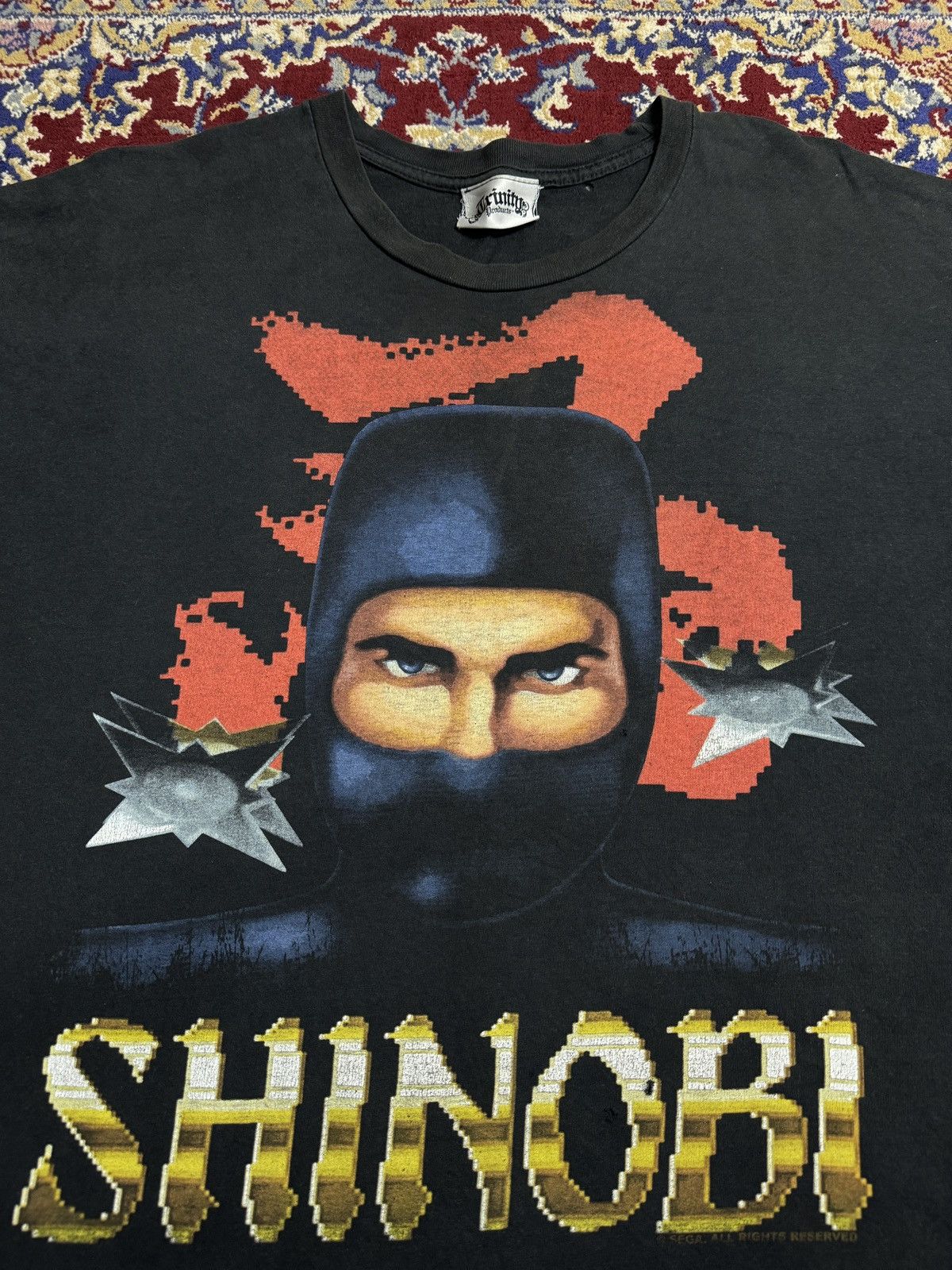 Playstation Vintage 2000s Sega Shinobi Playstation Video Game Promo Tee Hoodie, Sweatshirt | PodTeesHub.com