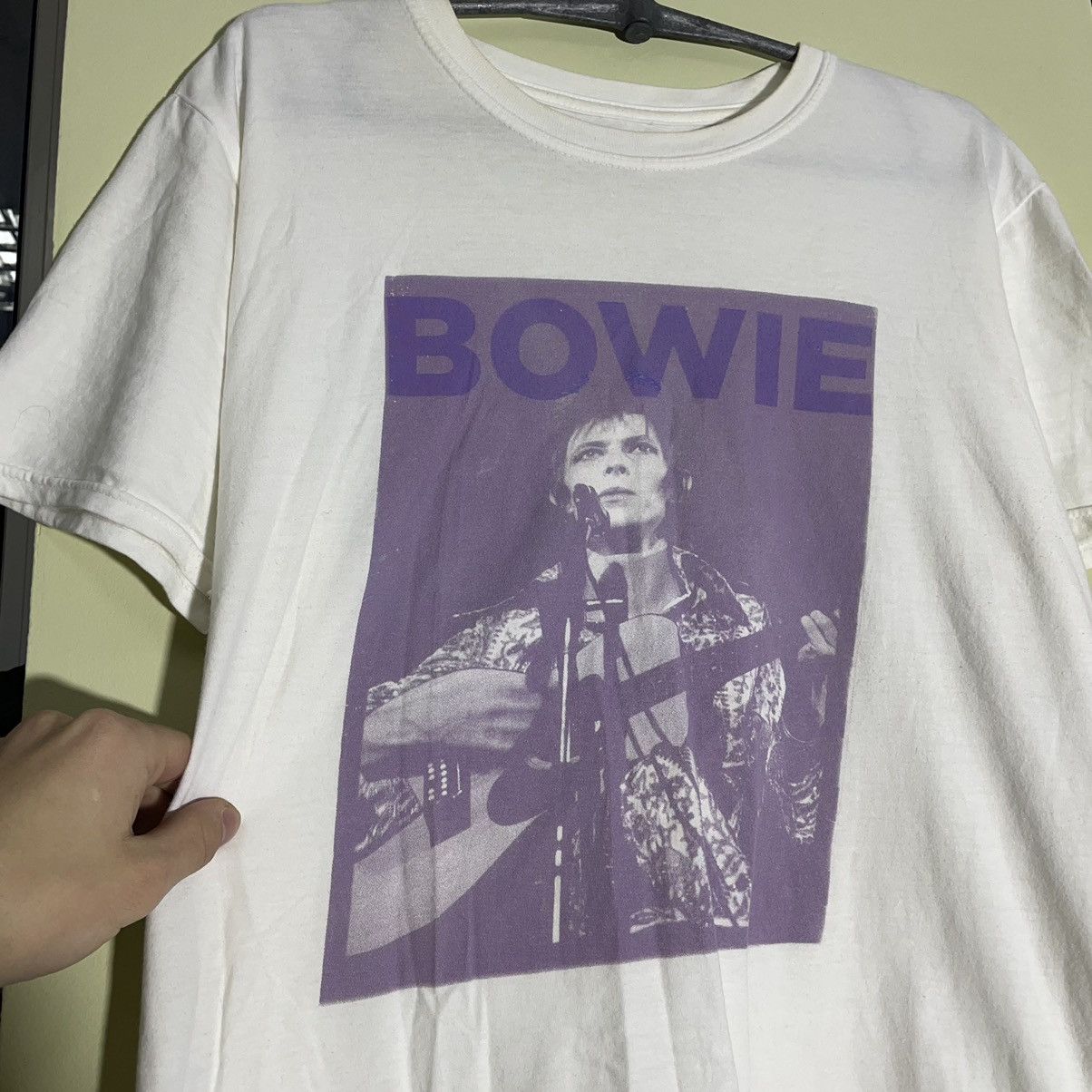 Band Vintage Y2k Bowie Face Horror Print Band Tour Rock T-Shirts, Hoodie, Sweatshirt