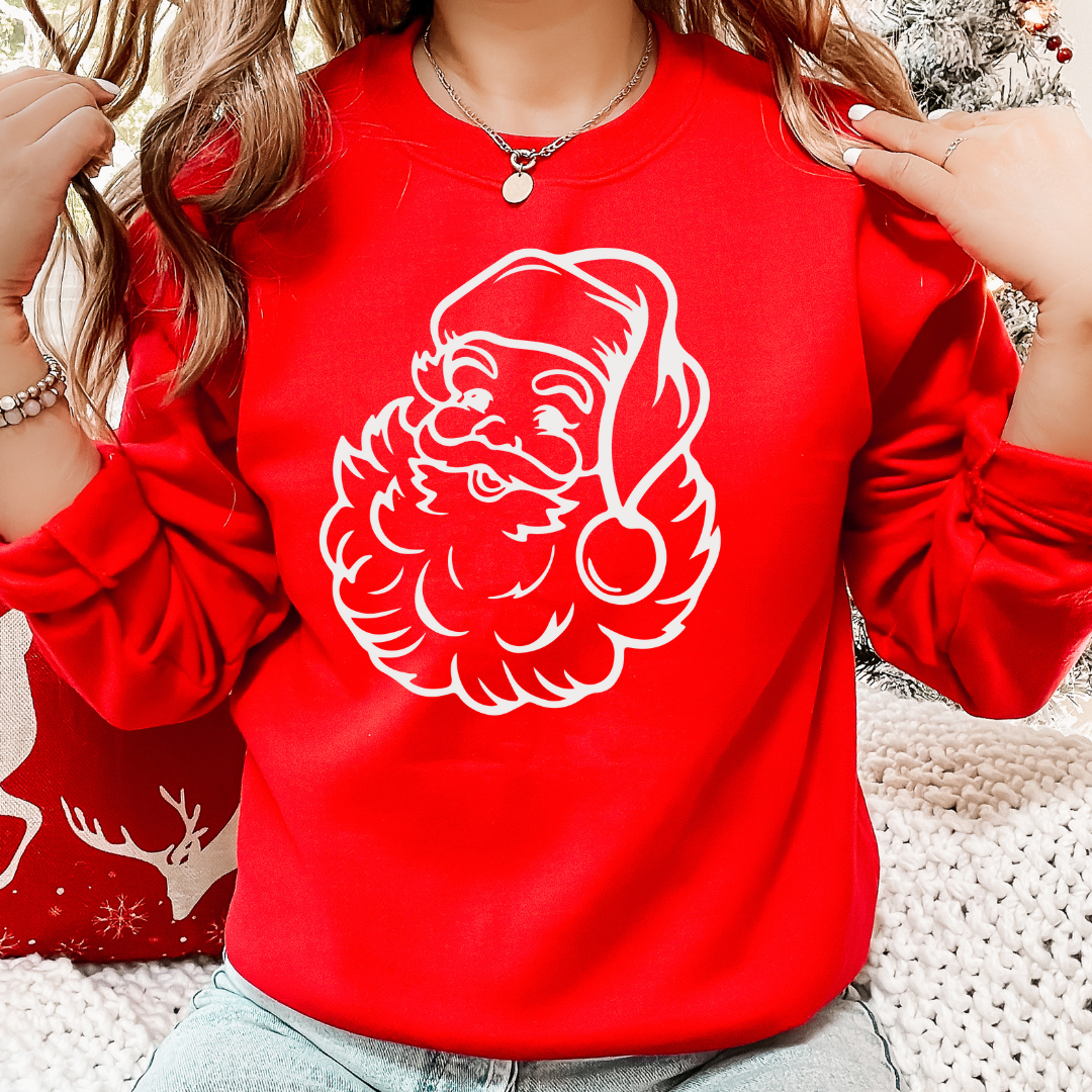 Santa Christmas Sweatshirt - Christmas Tee - Graphic Tee Hoodie | PodTeesHub.com
