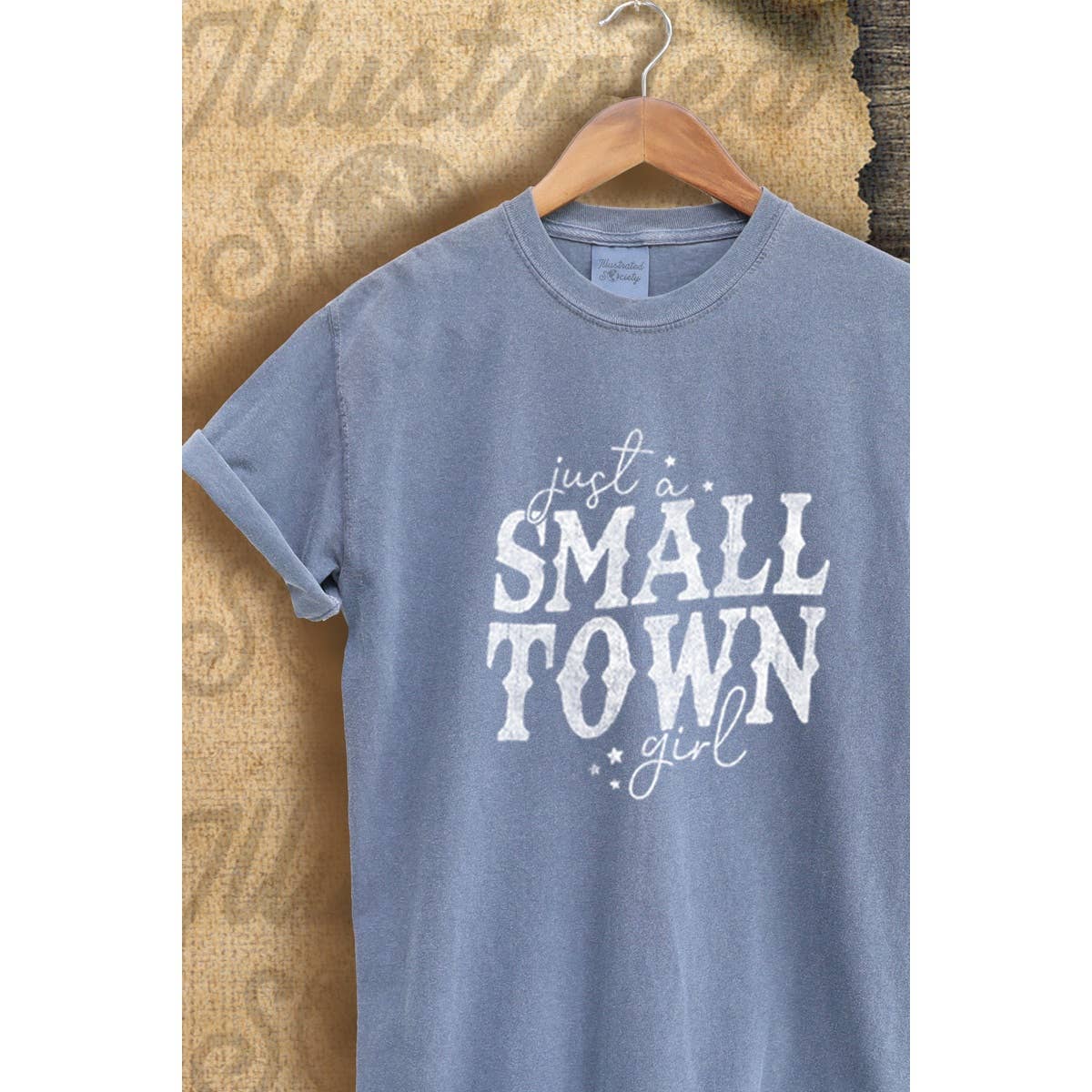 Just Small Town Girl Vintage Graphic  Tee Hoodie, Sweatshirt | PodTeesHub.com