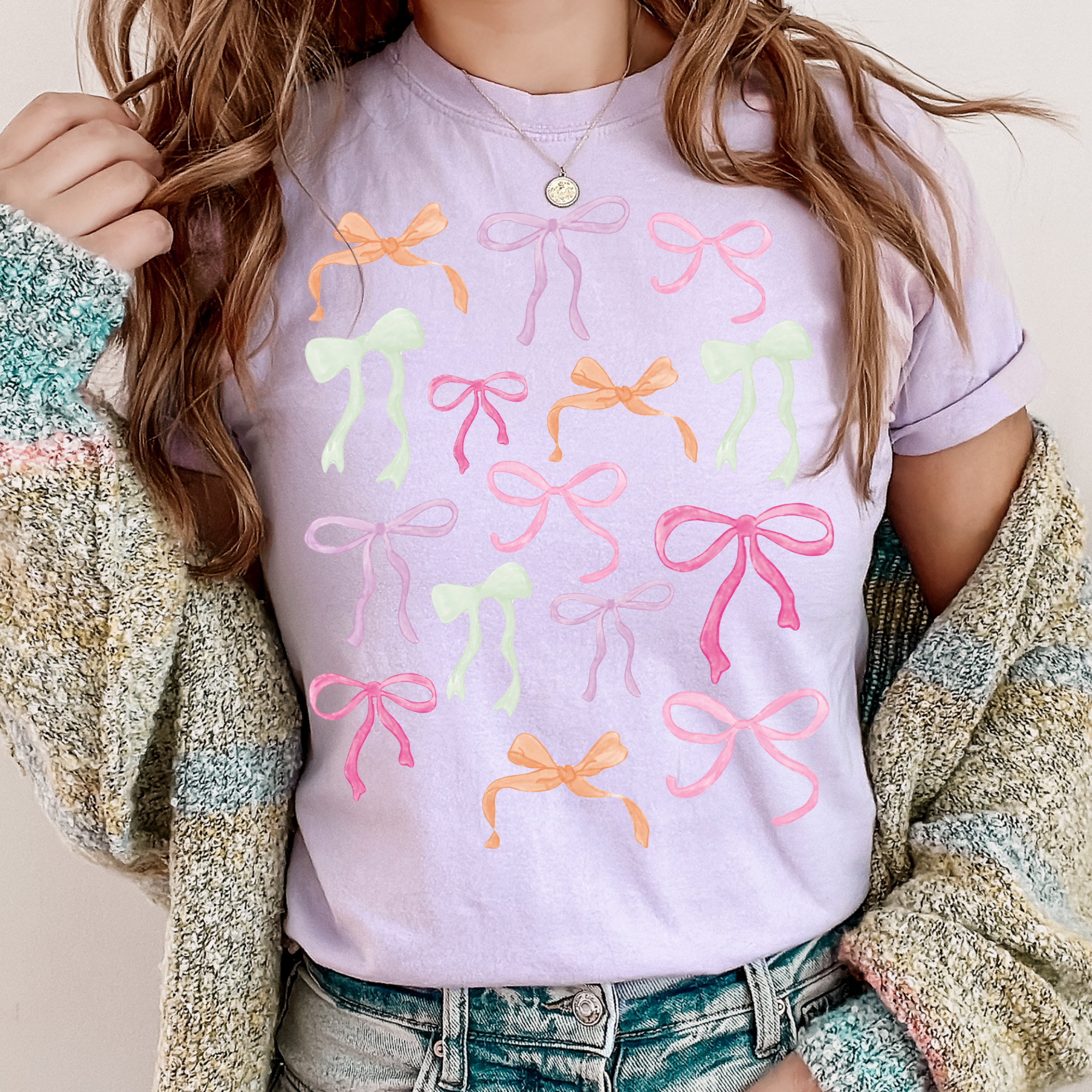 Vintage Coquette Bows Graphic Tee | Comfort Colors Hoodie, Sweatshirt | PodTeesHub.com