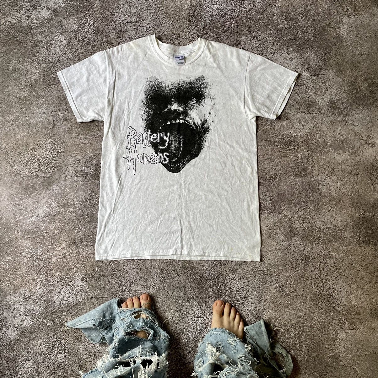 Band Tees Vintage Y2k Battery Humans Face Blood Dead Creepy Horror Tee Hoodie, Sweatshirt | PodTeesHub.com