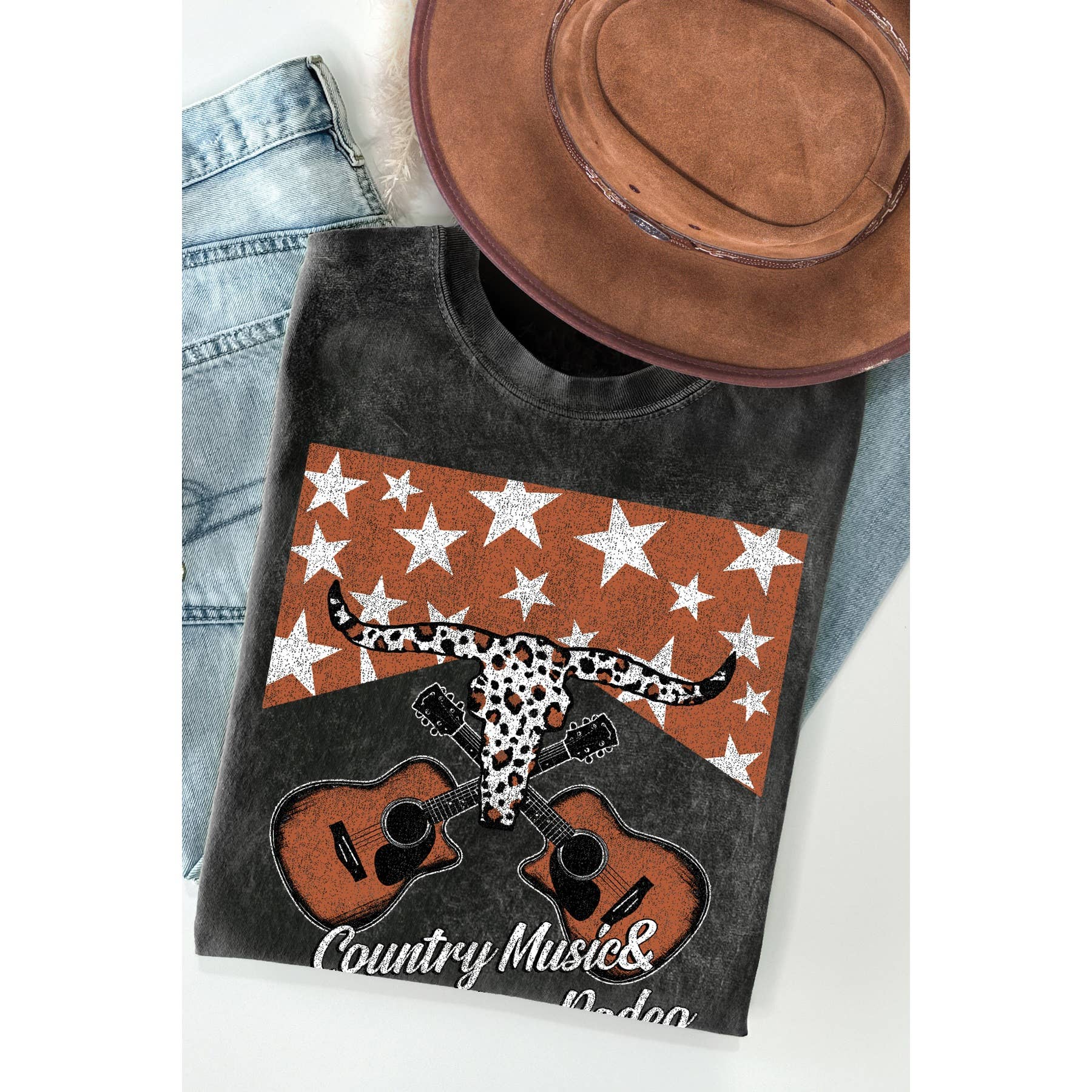 Country Music- Mineral Wash T Shirt Hoodie, Sweatshirt | PodTeesHub.com