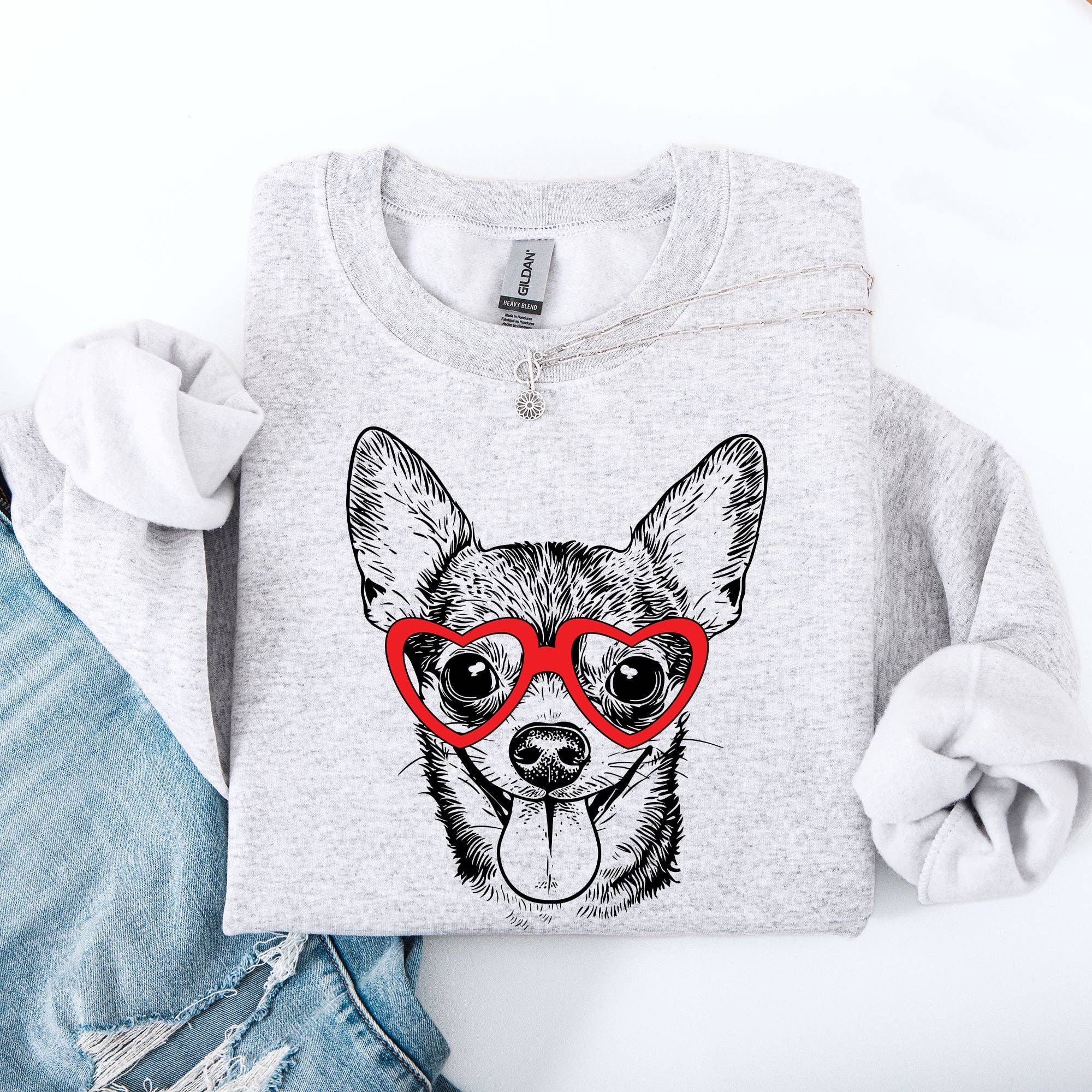 Chihuahua, Pet, Dog Breed, Valentine's Sweatshirt T-Shirts, Hoodie | PodTeesHub.com