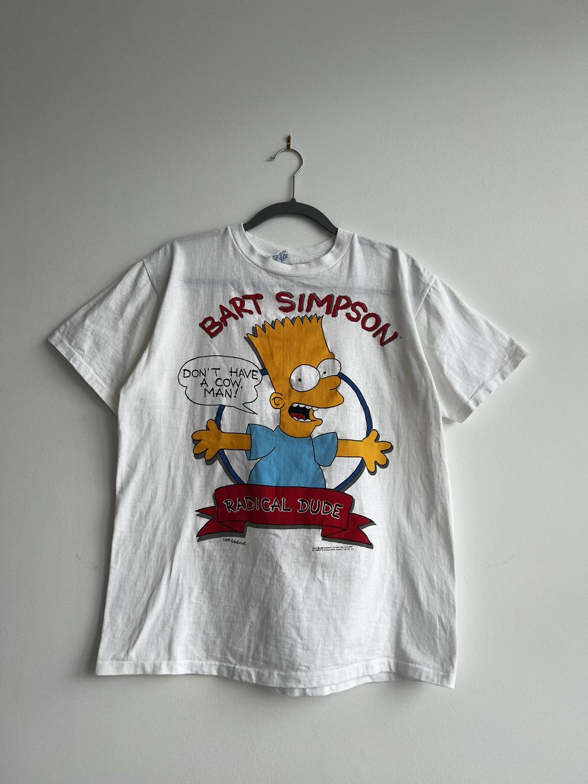 The Simpsons Vintage 1989 Bart Simpson Don T Have A Cow Man T Shirt Hoodie, Sweatshirt | PodTeesHub.com
