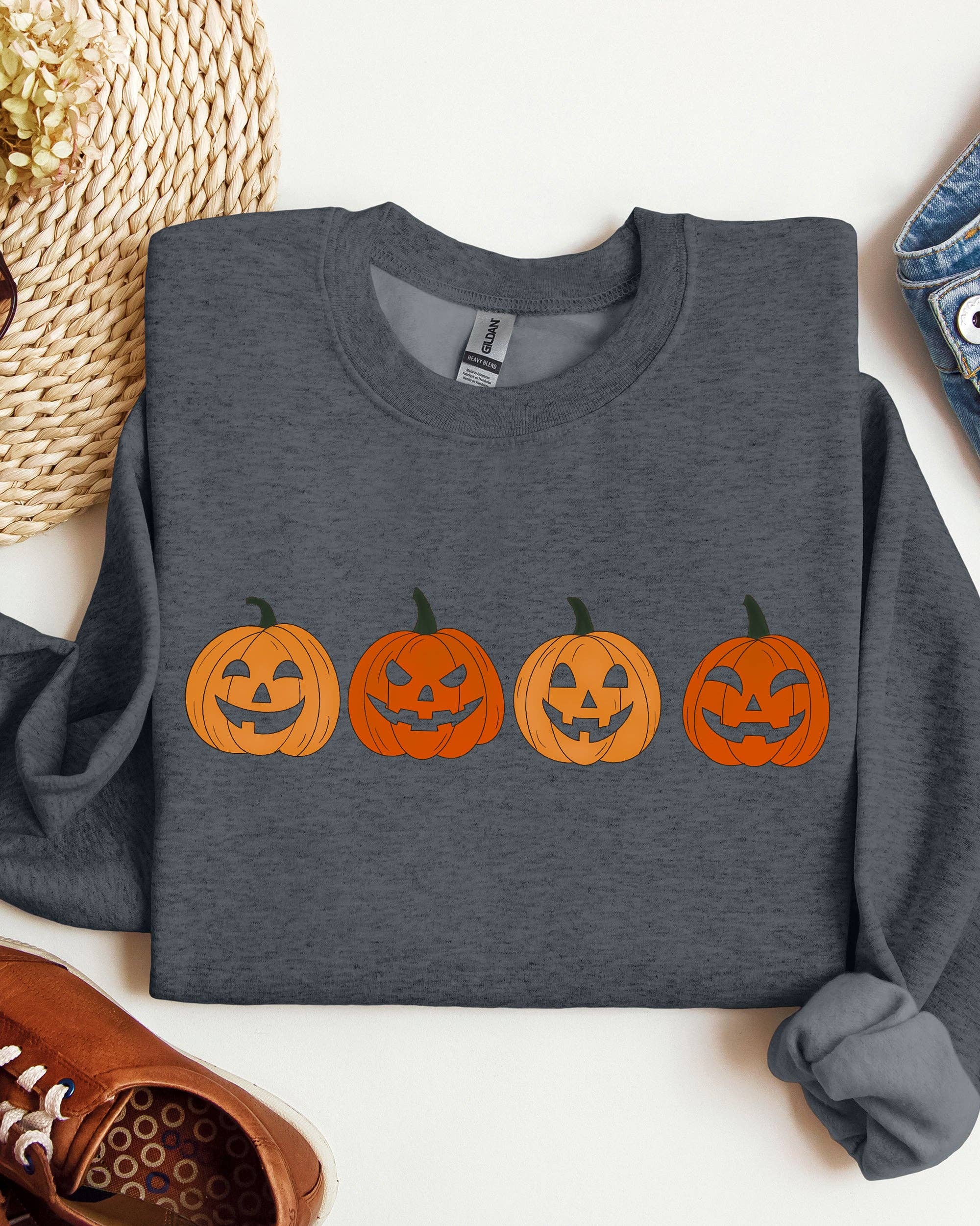 Cute Mini Pumpkins, Halloween, Retro, Fall Autumn Sweatshirt T-Shirts, Hoodie | PodTeesHub.com