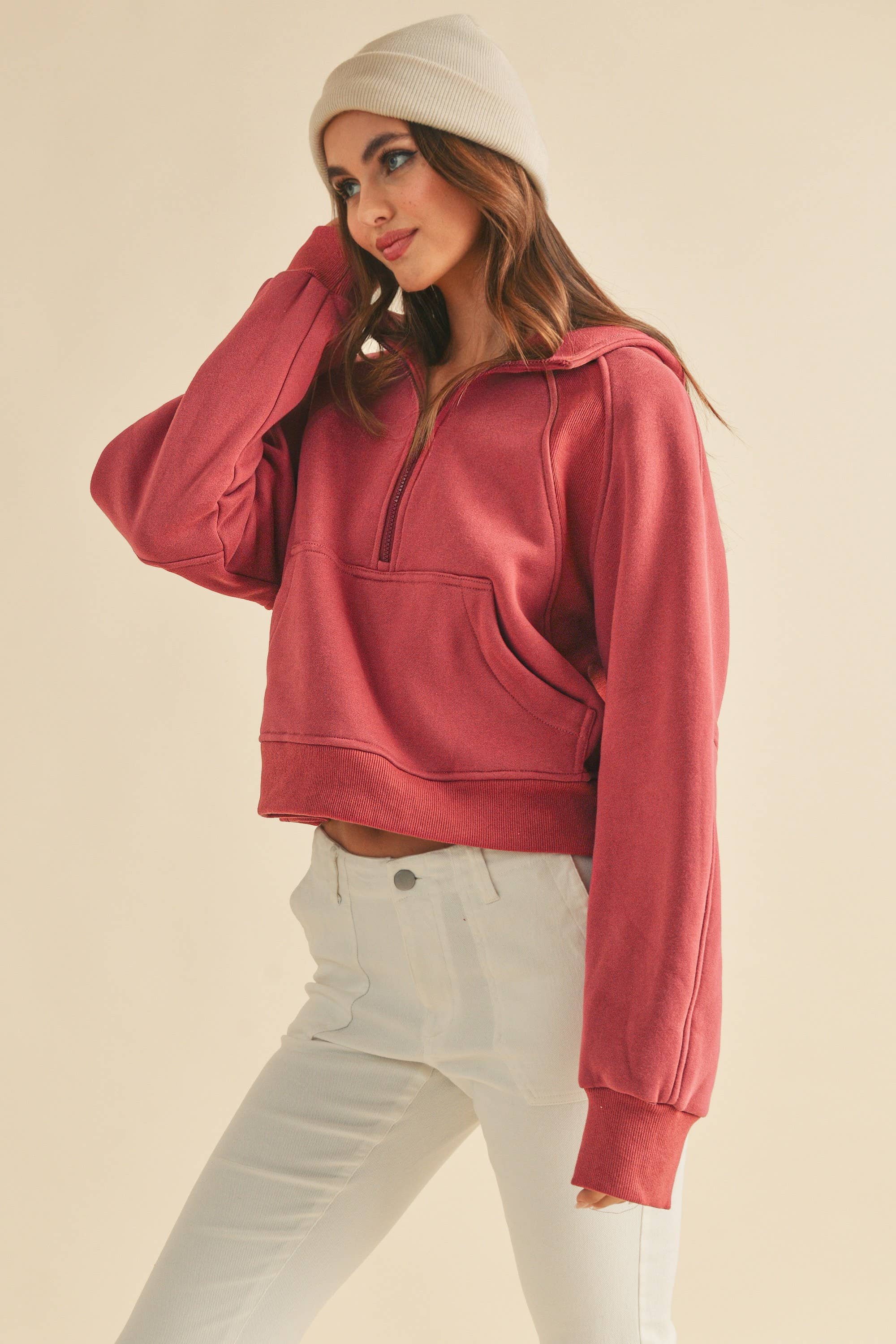 946CK Drea Half-Zip Hoodie T-Shirts, Sweatshirt | PodTeesHub.com