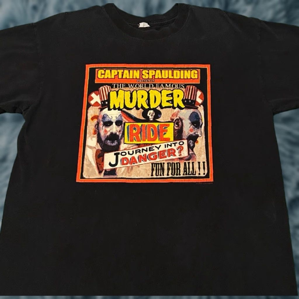 Vintage House Of 1000 Corpses Captain Spaulding Horror Vtg Shirt L 2007 Hoodie, Sweatshirt | PodTeesHub.com