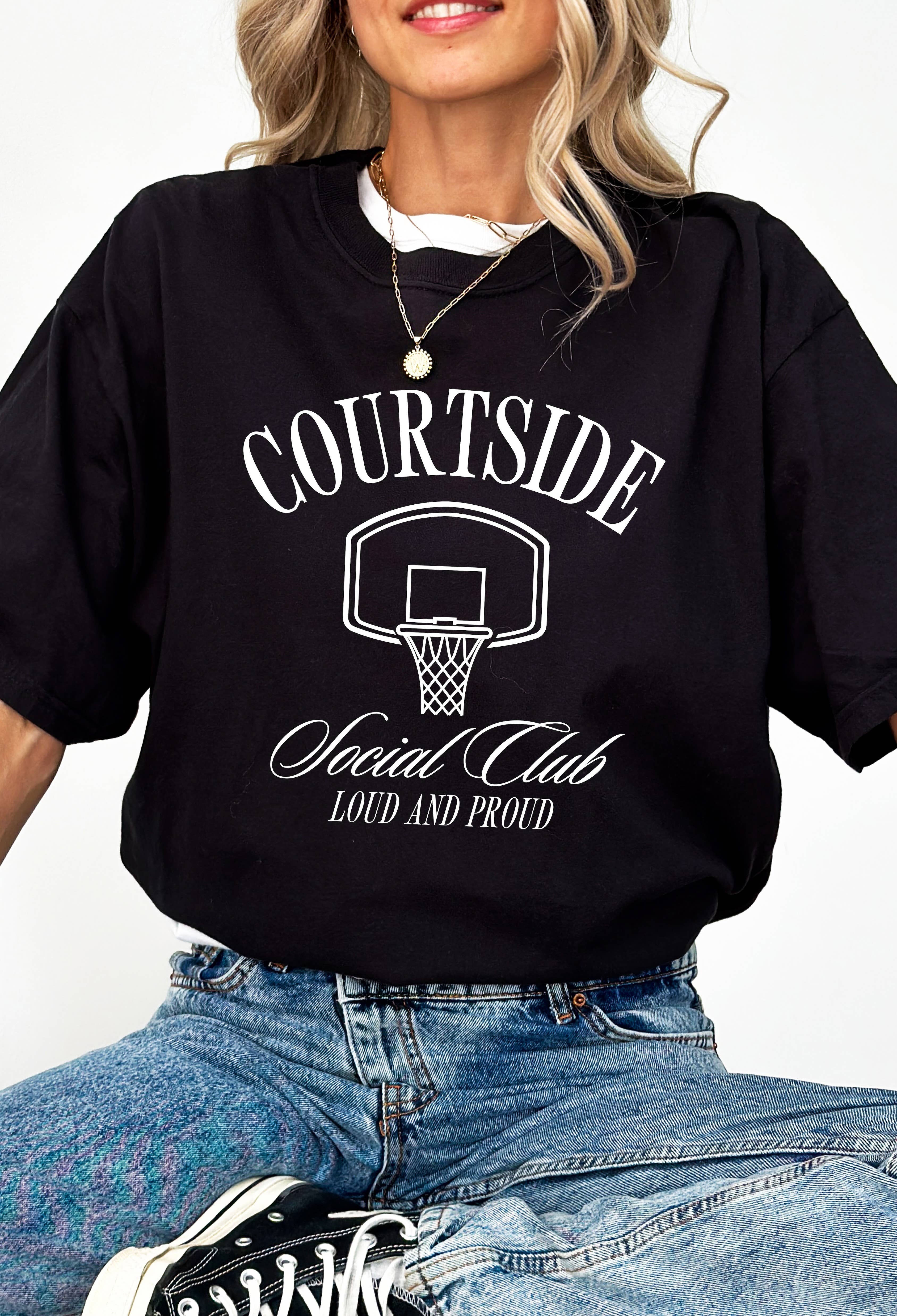 Courtside Social Club Graphic Tee Hoodie, Sweatshirt | PodTeesHub.com