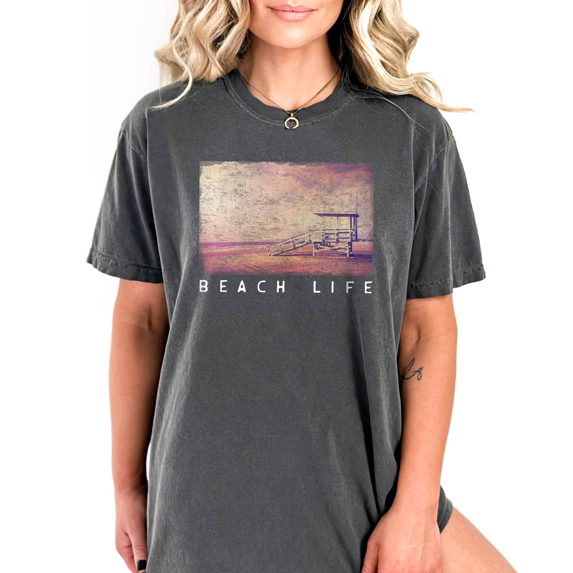 Beach Life Tee | Summer | Beach | Sizes S-2XL Hoodie, Sweatshirt | PodTeesHub.com