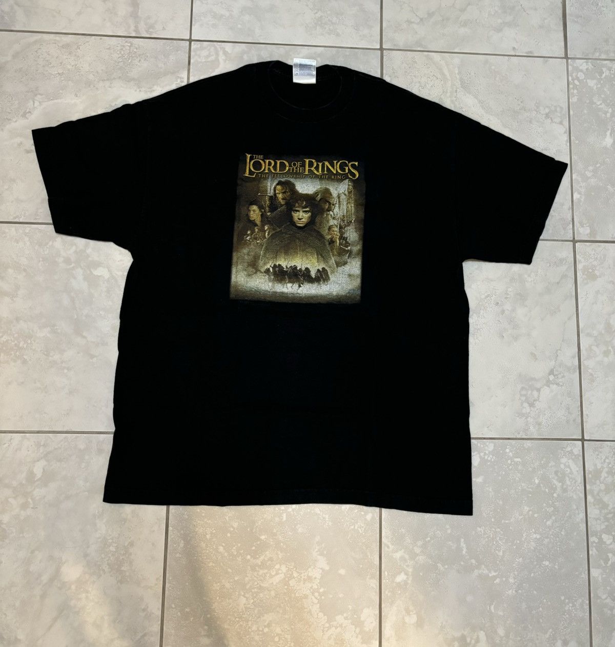 Rare Vintage Lord Of The Rings Fellowship Of Ring Movie Tee Hoodie, Sweatshirt | PodTeesHub.com