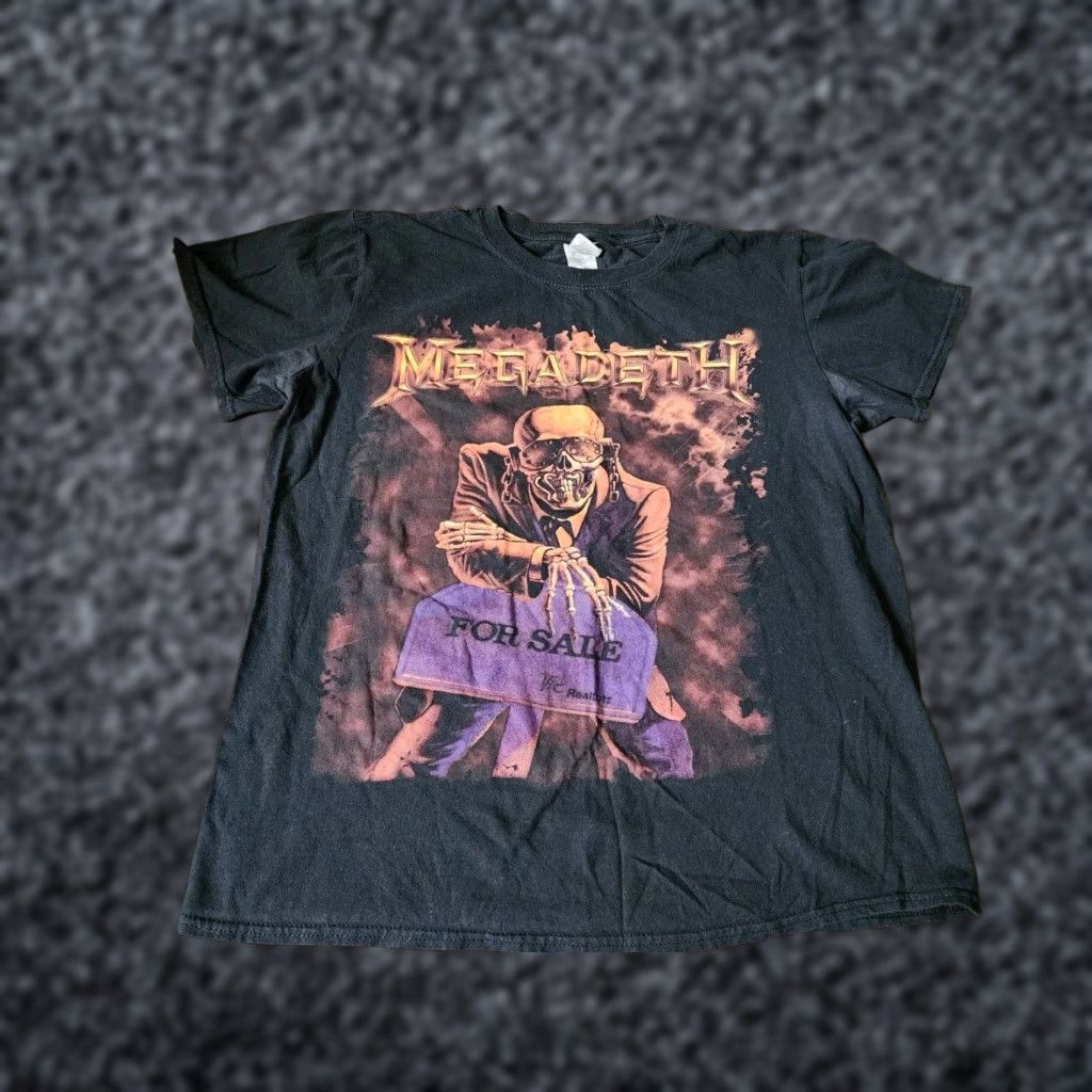 Vintage Megadeth Peace Sells T Shirt Men Adult M Black Crew Neck Short Sleeve Band Tee Hoodie, Sweatshirt | PodTeesHub.com