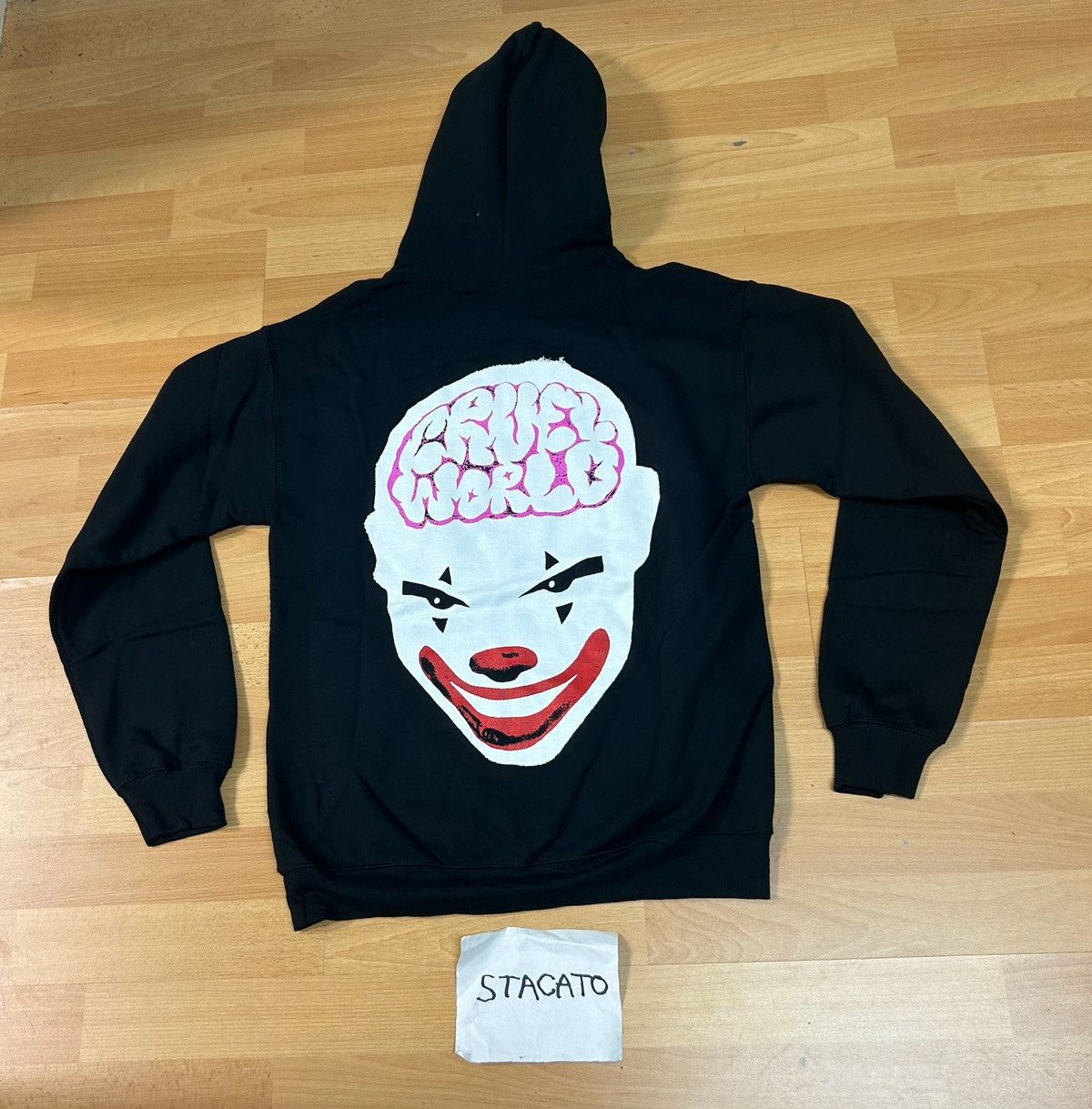 Rap Tees Snot Cruel World Clown Hoodie Black Sweatshirt | PodTeesHub.com